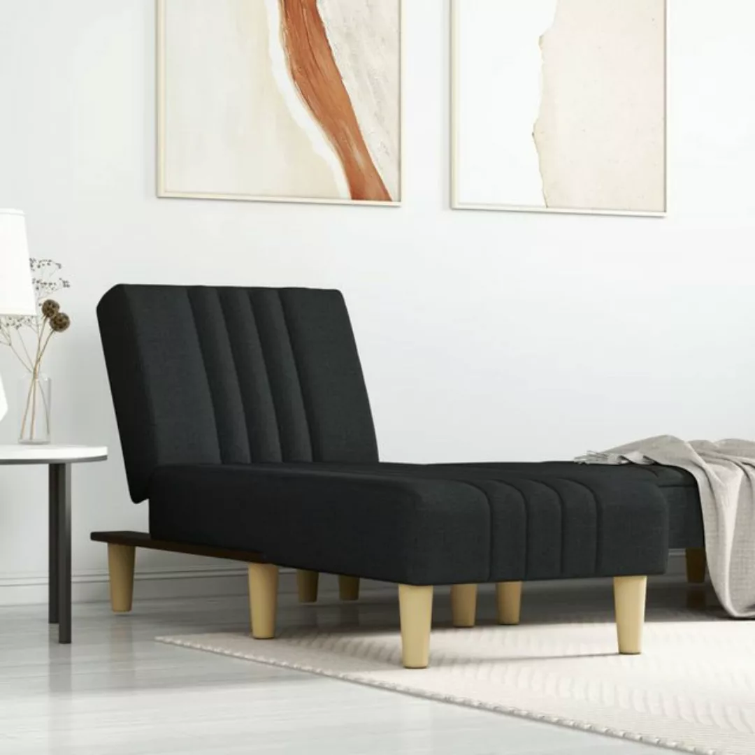 vidaXL Chaiselongue Chaiselongue Dunkelgrau Stoff, 1 Teile günstig online kaufen