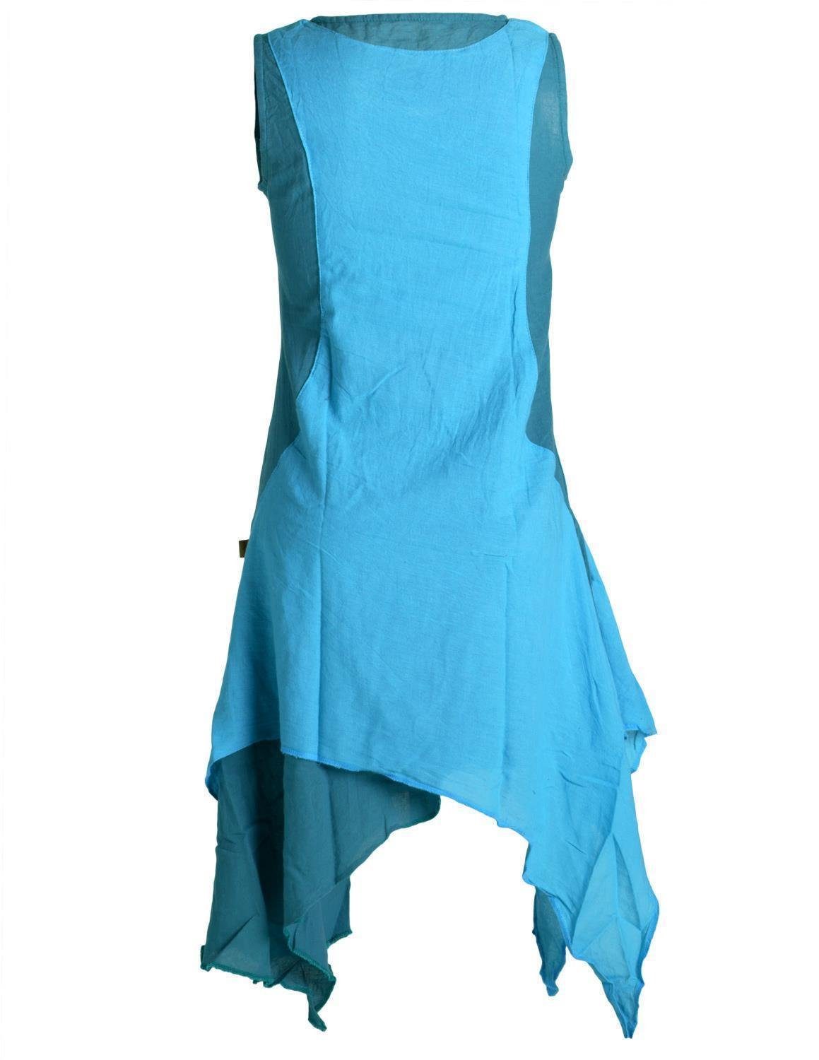 Vishes Sommerkleid Ärmelloses Lagenlook Kleid handgewebte günstig online kaufen