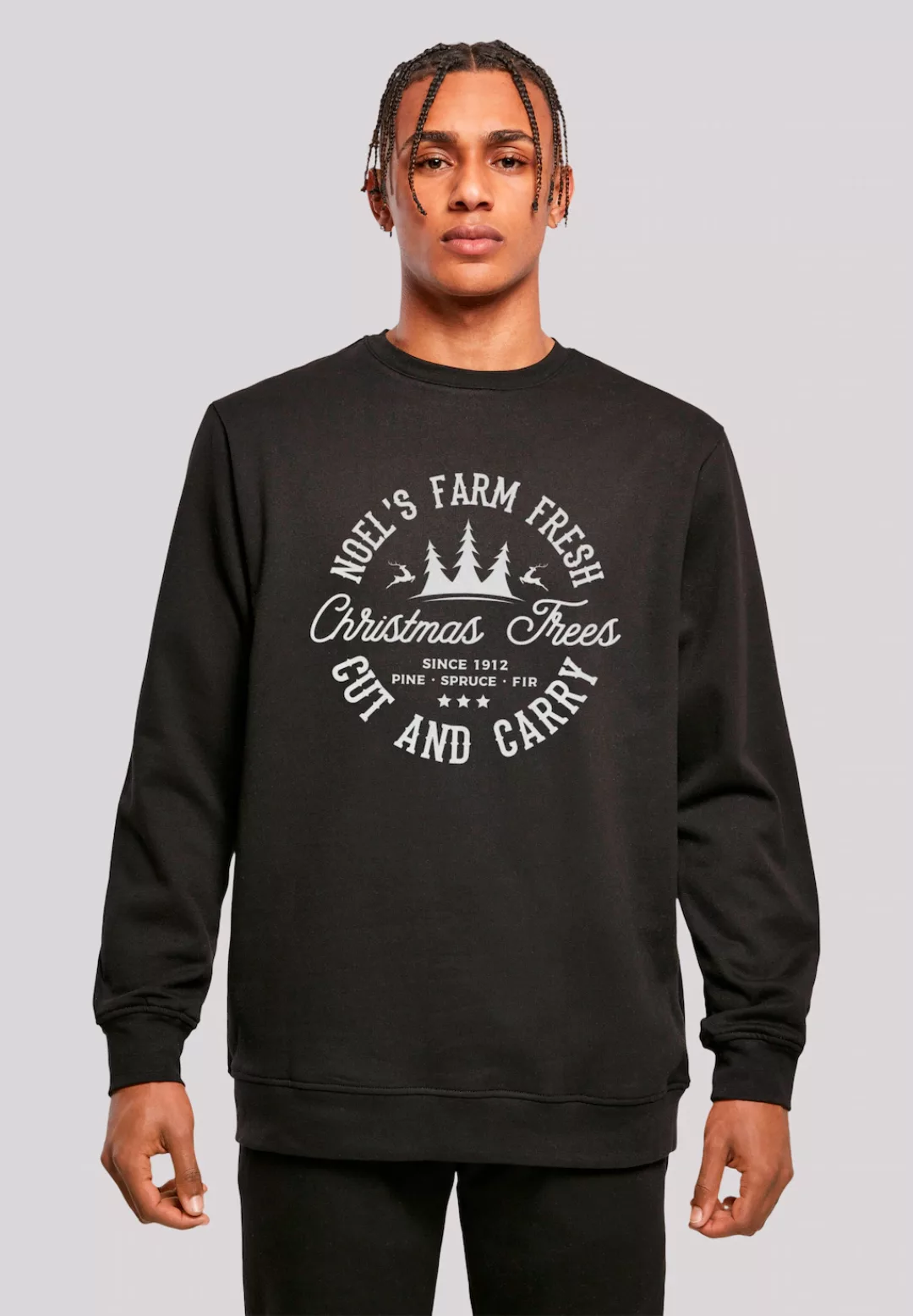 F4NT4STIC Sweatshirt "Weihnachten Trees Farm Retro Sign", Premium Qualität, günstig online kaufen