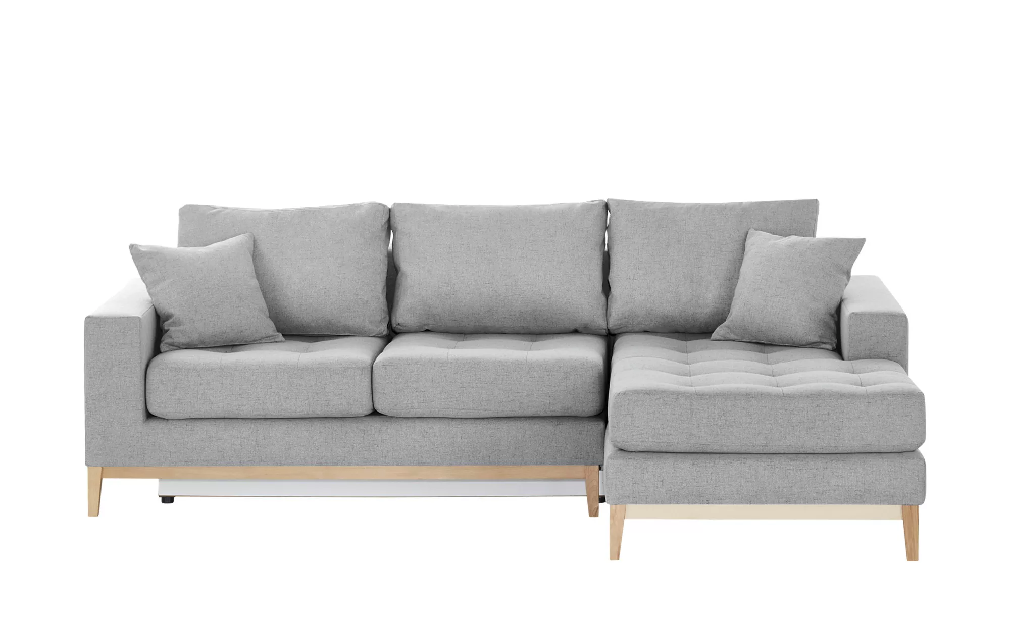 smart Ecksofa im Skandi-Look Vivien ¦ grau ¦ Maße (cm): B: 242 H: 90 T: 173 günstig online kaufen