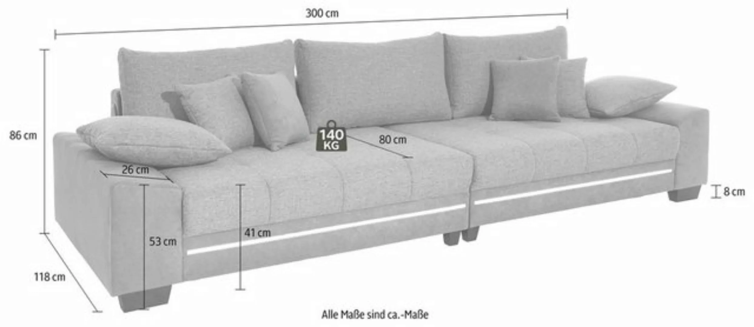 Mr. Couch Big-Sofa »Nikita« günstig online kaufen
