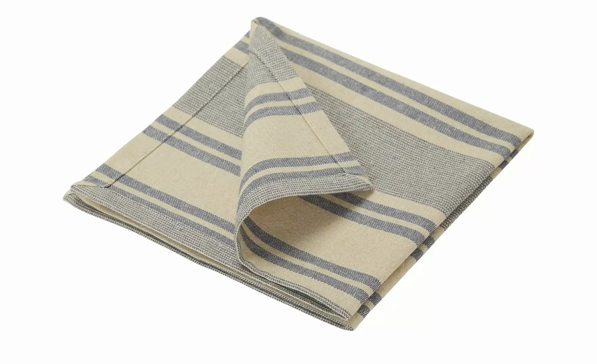 HOME STORY Serviette  4er-Set   ¦ blau ¦ 100% Baumwolle ¦ Maße (cm): B: 40 günstig online kaufen