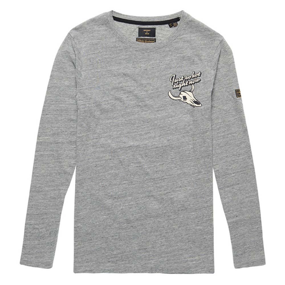 Superdry Heritage Mountain Langarm-t-shirt M Athletic Grey Marl günstig online kaufen