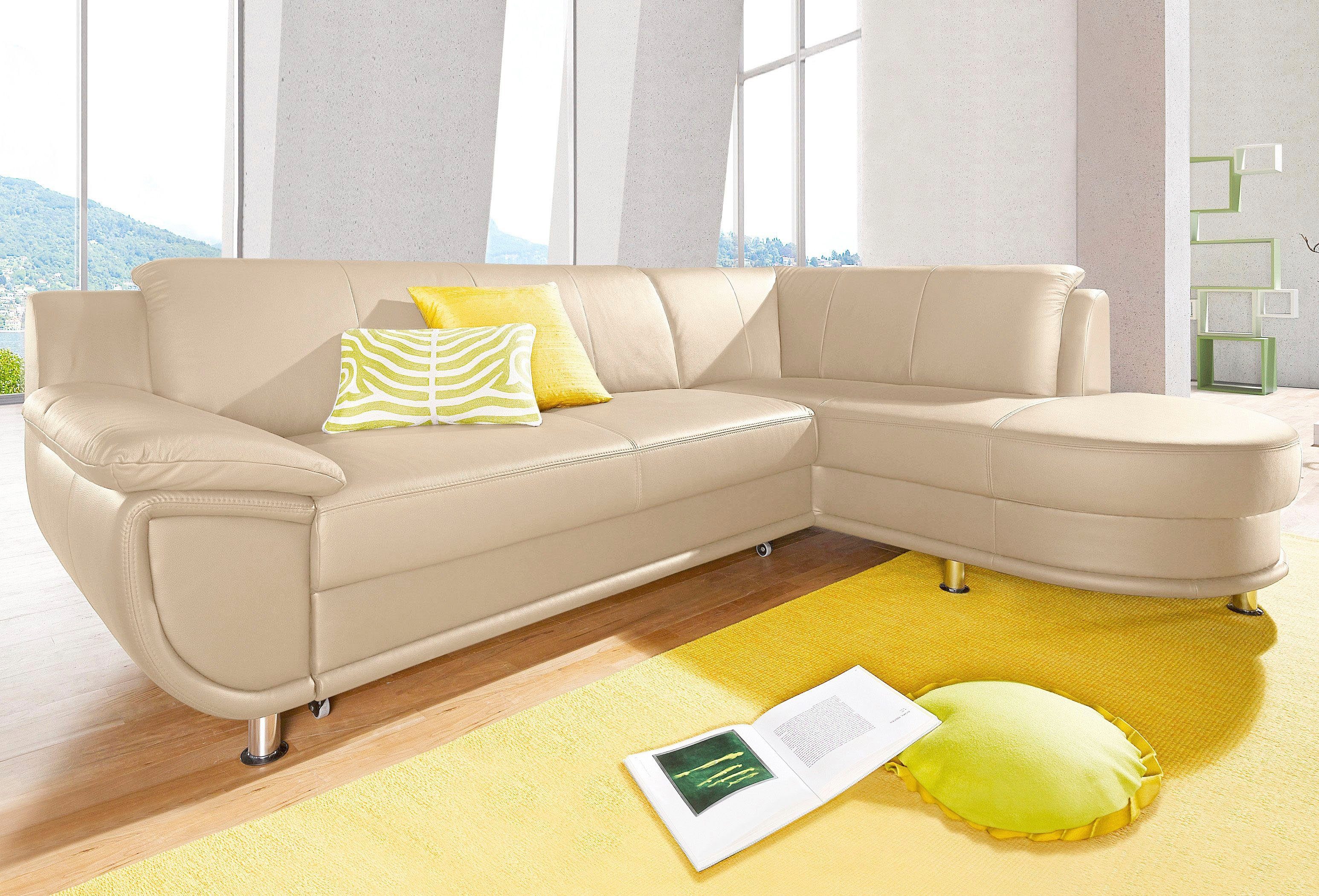 TRENDMANUFAKTUR Ecksofa "Rondo, zeitlos und elegant, bequem, L-Form", wahlw günstig online kaufen