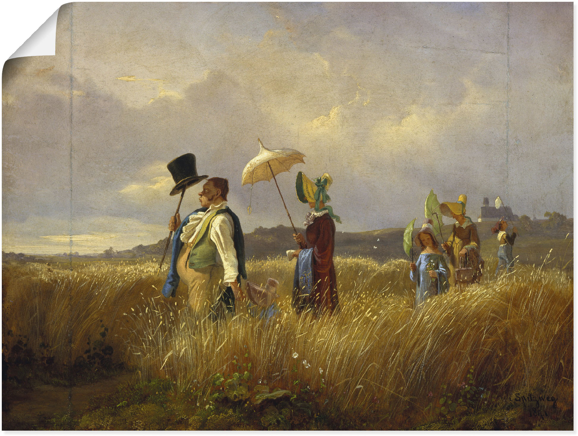 Artland Wandbild "Der Sonntagsspaziergang. 1841", Gruppen & Familien, (1 St günstig online kaufen