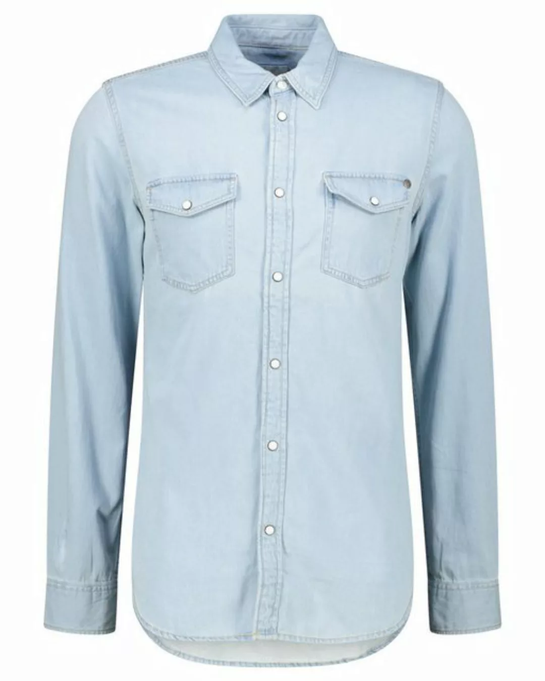 Pepe Jeans Jeanshemd Herren Jeanshemd HAMMOND Langarm (1-tlg) günstig online kaufen