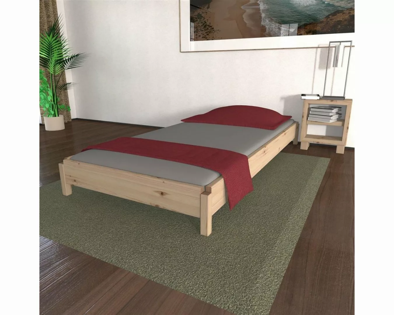 TUGA-Holztech Massivholzbett TUGA-Holztech Stapelbett Horst 70 cm x 140 cm günstig online kaufen