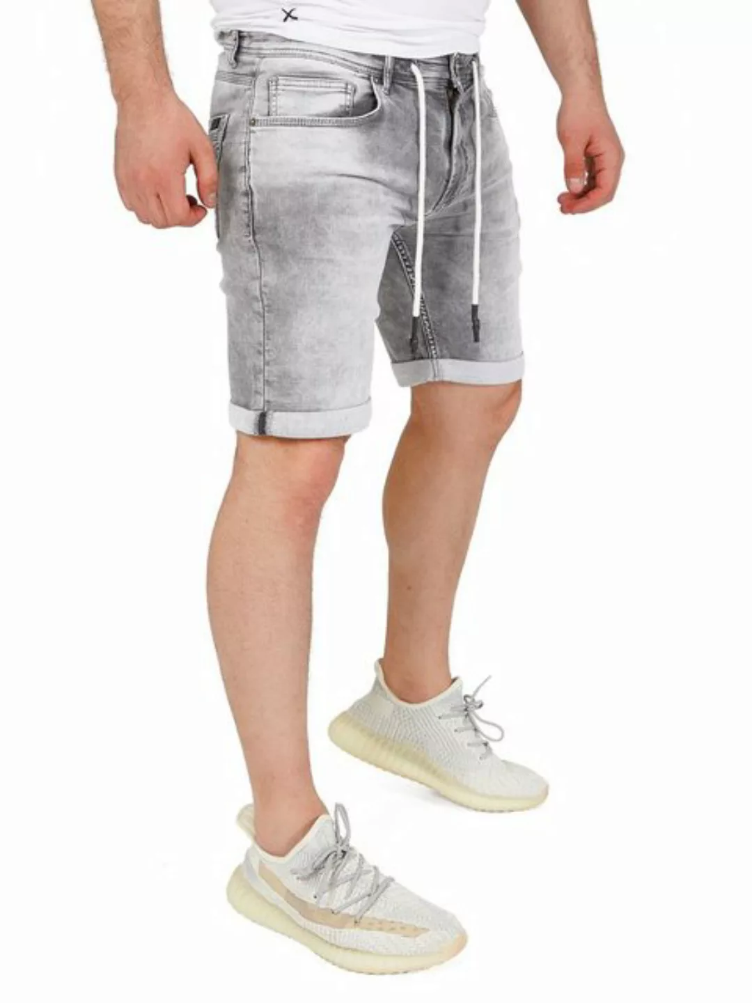 Yazubi Jeansshorts Henry lässige Sweatshorts mit Stretchanteil günstig online kaufen