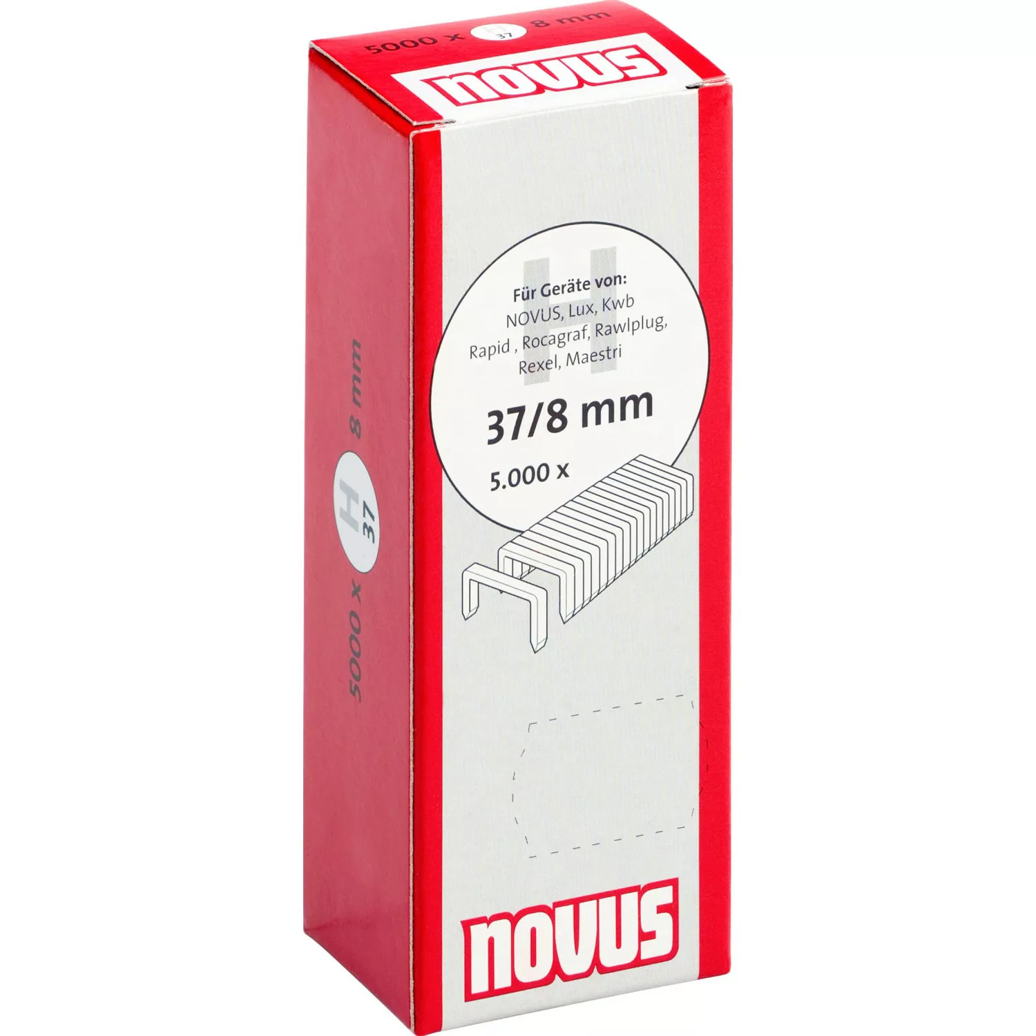 Novus Tackerklammern H 37 superhart 8 mm 5.000 Stück günstig online kaufen