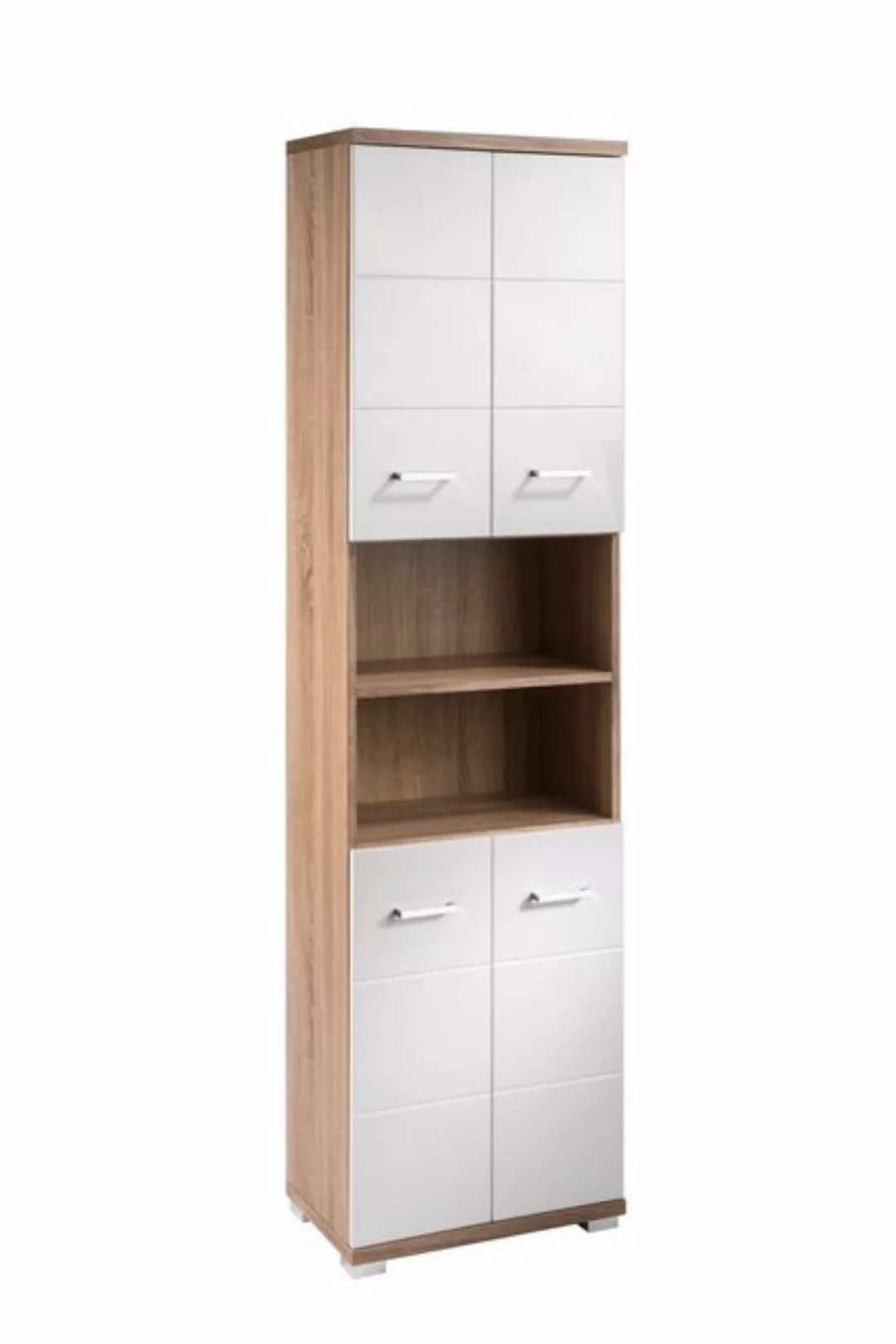 freiraum Hochschrank NEBRASKA (B 50, H 192, T 31,5 cm) in Eiche-Optik/Weiß günstig online kaufen