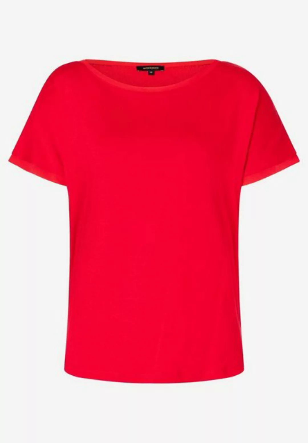 T-Shirt mit Chiffonkante, rot, Frühjahrs-Kollektion günstig online kaufen