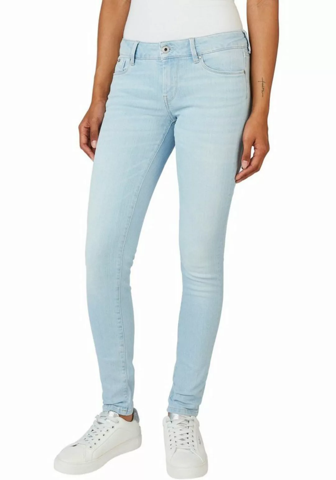 Pepe Jeans Skinny-fit-Jeans SOHO im 5-Pocket-Stil mit 1-Knopf Bund und Stre günstig online kaufen