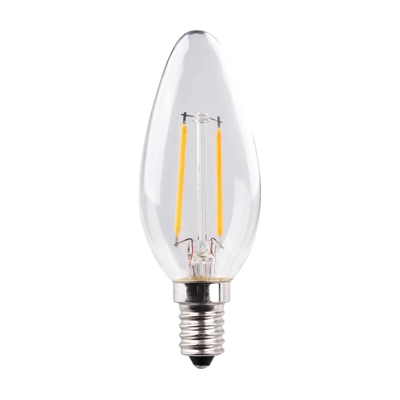 Müller Licht LED Kerze E14 2,2 W Filament 2.700 K klar 2er günstig online kaufen