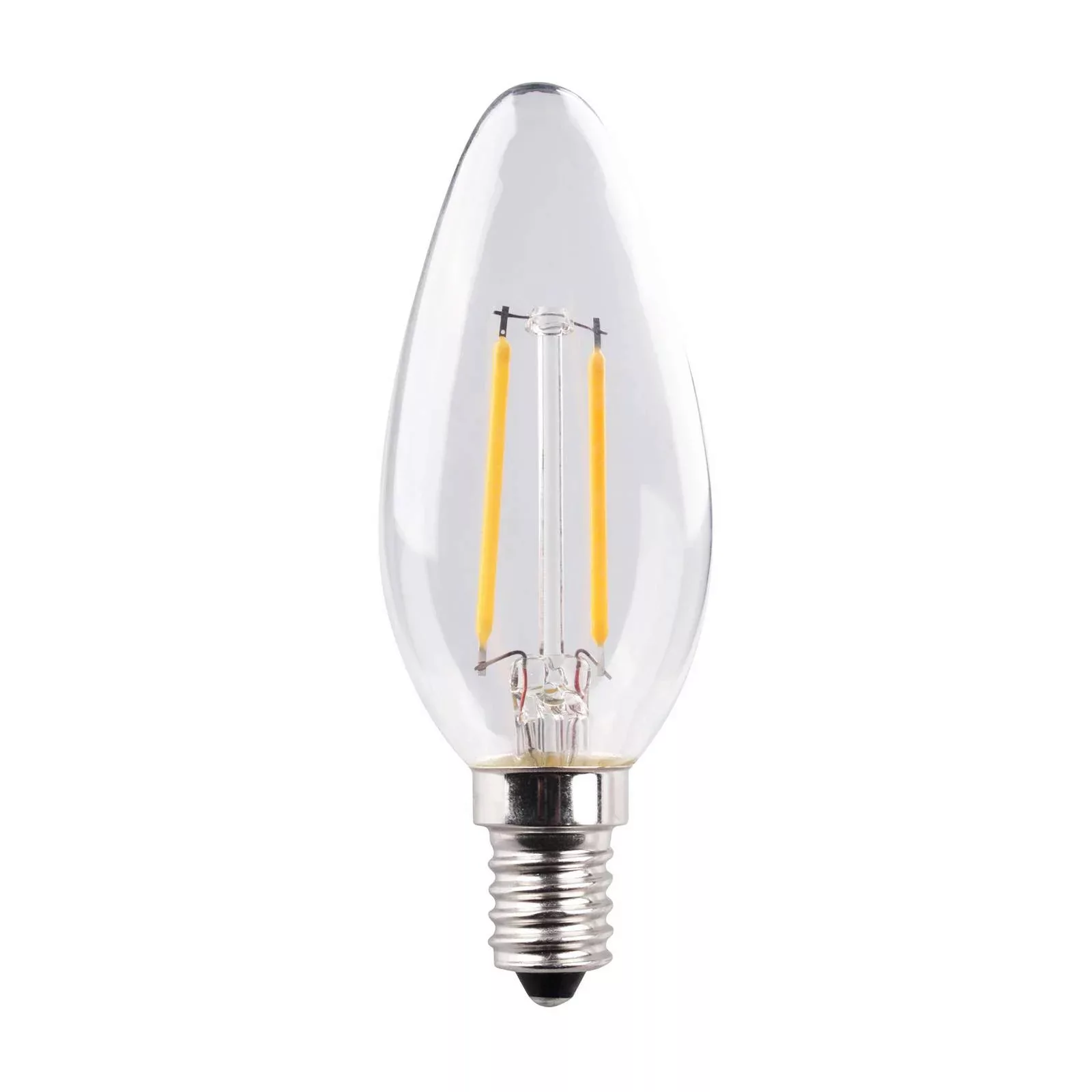 Müller Licht LED Kerze E14 2,2 W Filament 2.700 K klar 2er günstig online kaufen