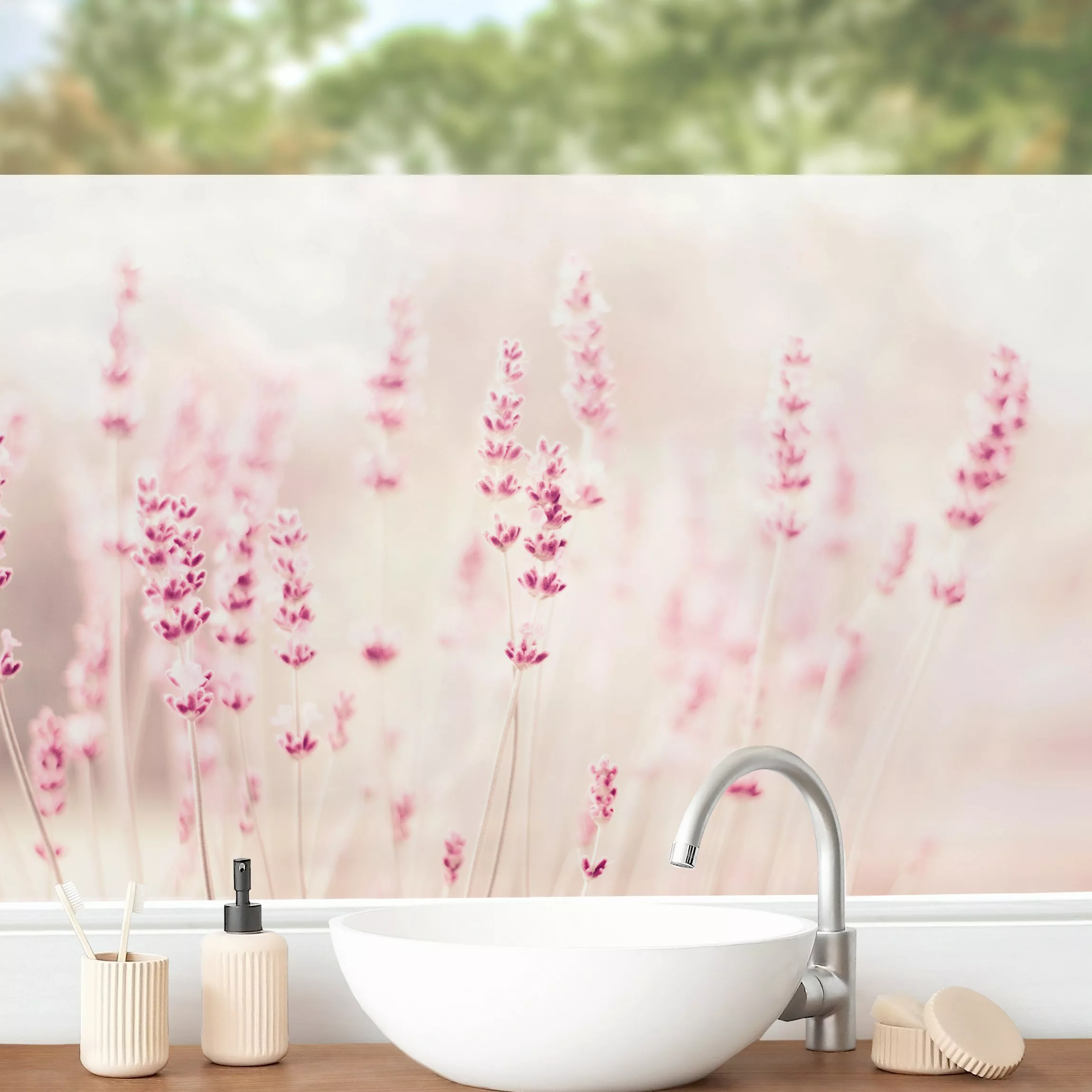Fensterfolie Zartrosaner Lavendel günstig online kaufen