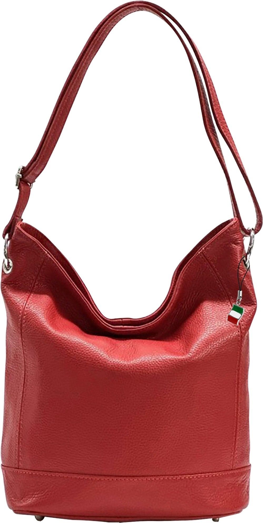 FLORENCE Schultertasche Florence Damen Echtleder Hobo günstig online kaufen