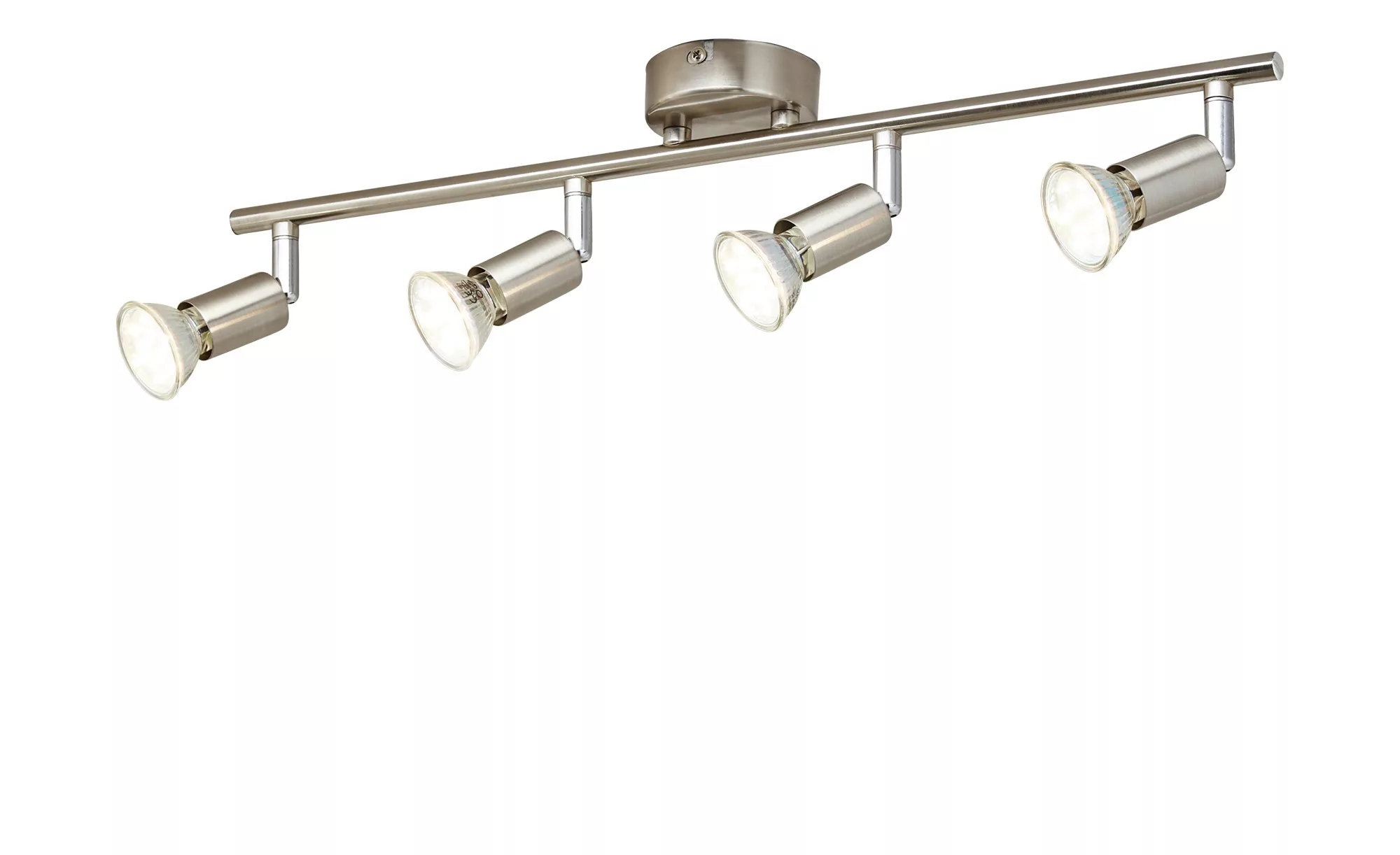 KHG LED- Deckenspot  4-flammig  nickel matt   ¦ silber ¦ Maße (cm): B: 53,5 günstig online kaufen