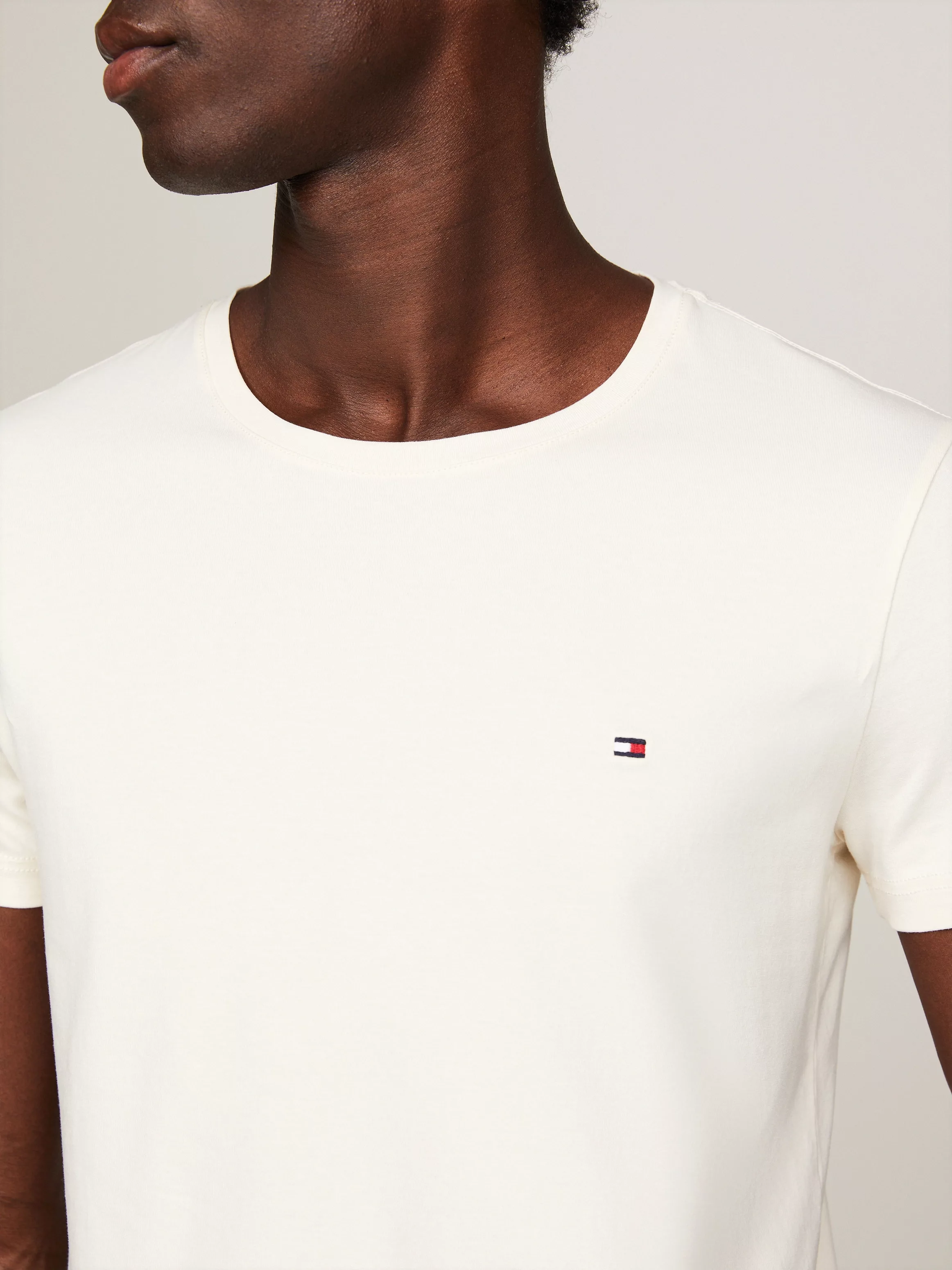 Tommy Hilfiger T-Shirt STRETCH SLIM FIT TEE mit Rundhalsausschnitt günstig online kaufen