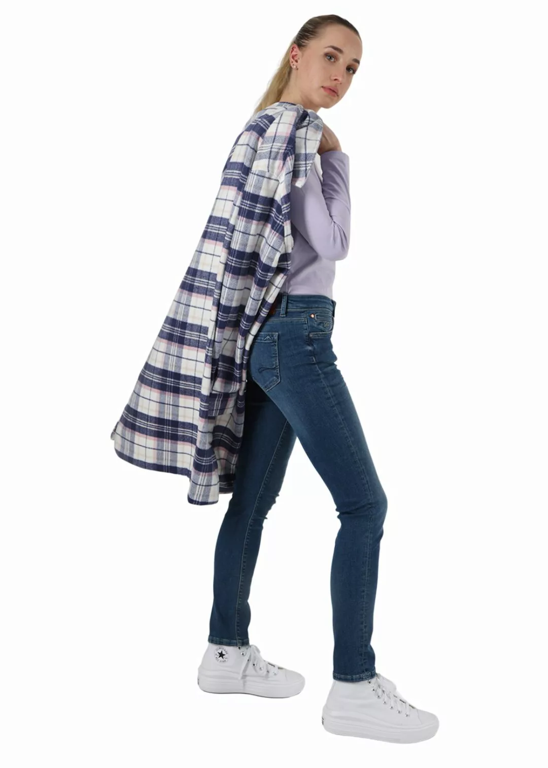 M.O.D. Damen Jeans MONIKA - Slim Fit - Blau - Silver Blue günstig online kaufen