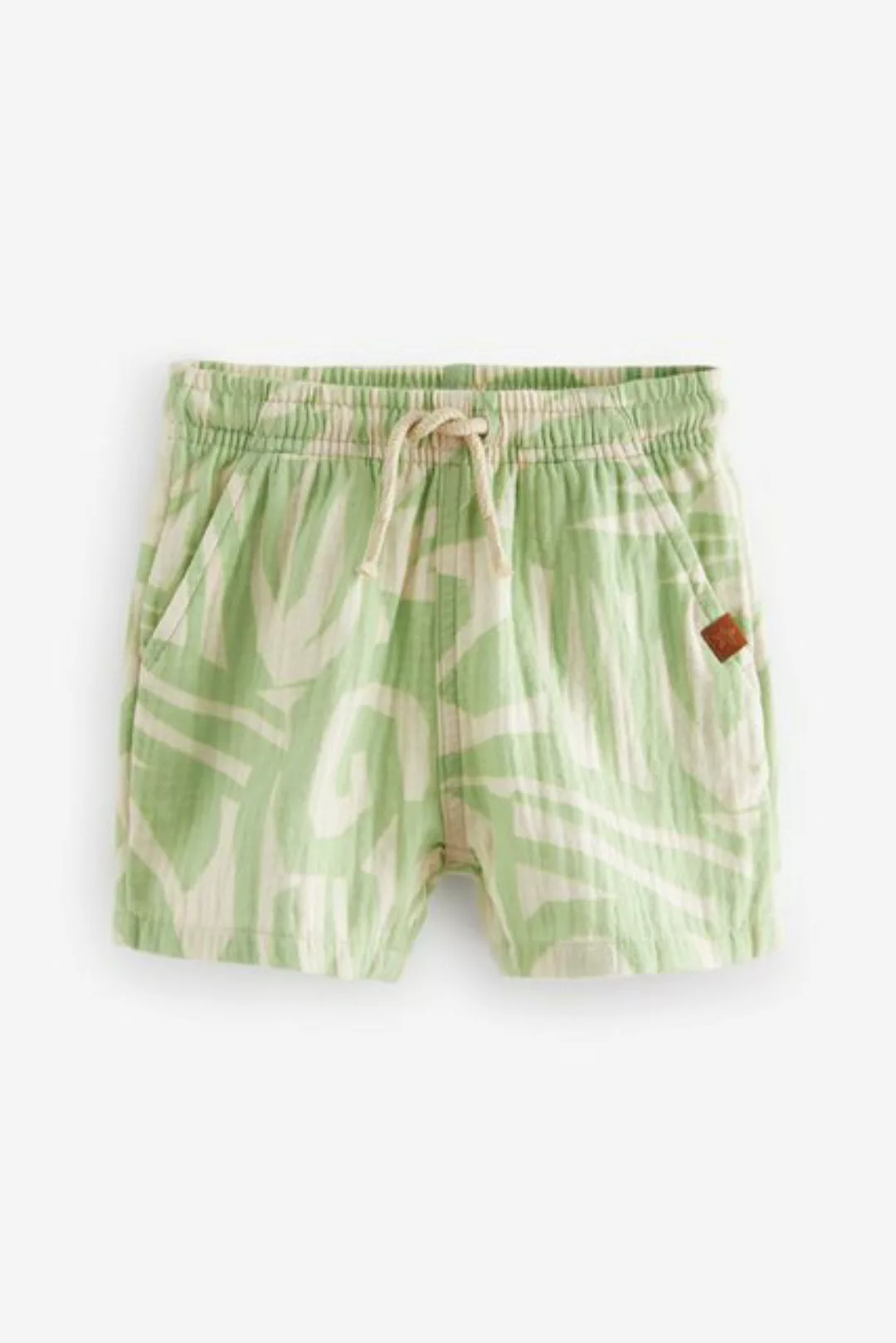 Next Shorts Weiche Baumwollshorts mit Struktur und Print (1-tlg) günstig online kaufen