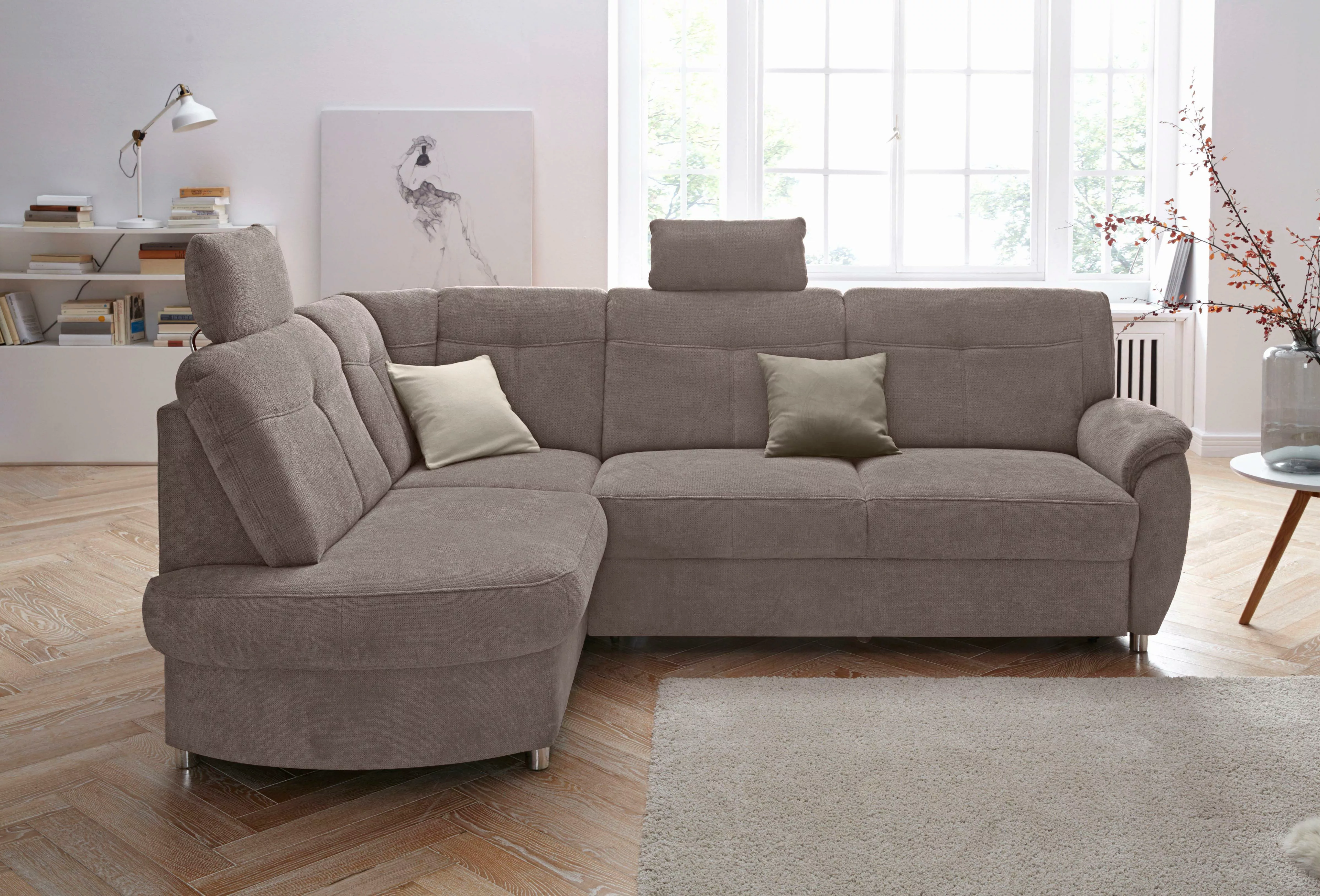 sit&more Ecksofa Sonoma L-Form, wahlweise mit Bettfunktion und Bettkasten günstig online kaufen