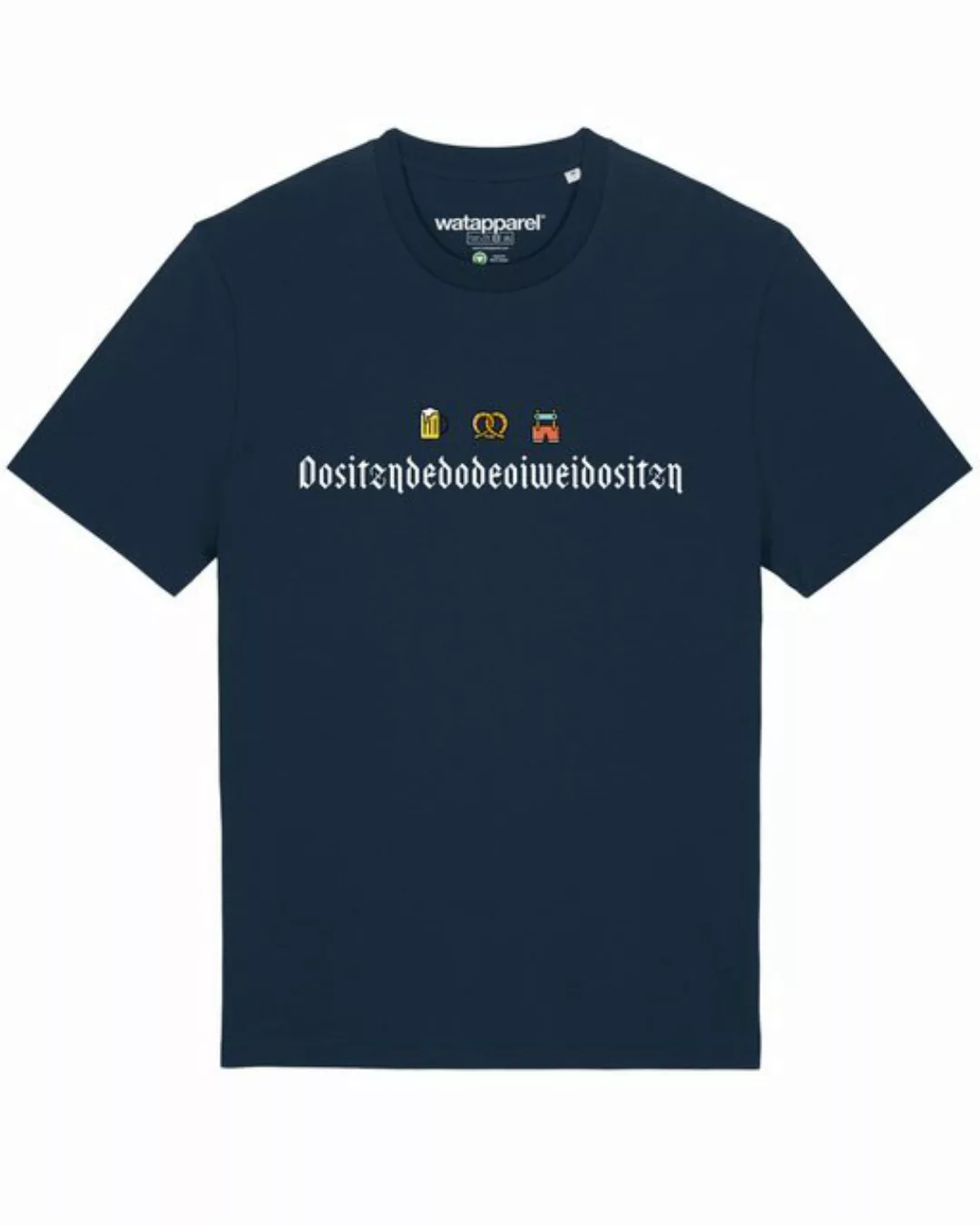 wat? Apparel Print-Shirt Dositzndedodeoiweidositzn (1-tlg) günstig online kaufen