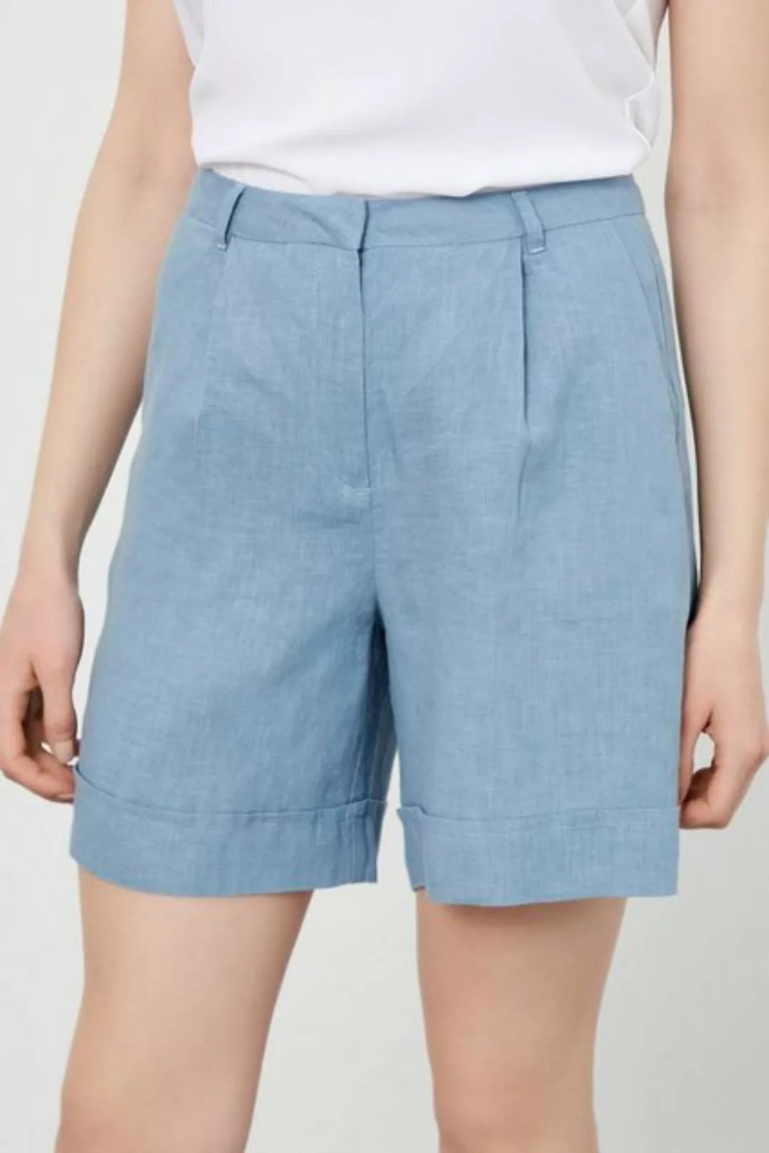 Just Like You Shorts Weiße Shorts mit doppeltem Bein günstig online kaufen