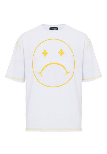 RedBridge T-Shirt Oversized mit Smiley-Print – Rundhals, Streetwear, 100 % günstig online kaufen