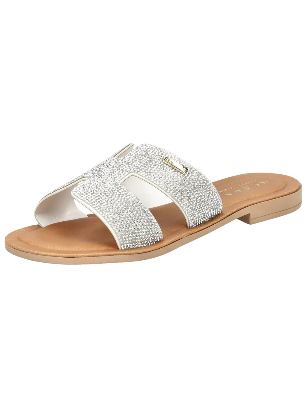 Scapa Pantolette "scapa Pantoletten Lederimitat/Textil" günstig online kaufen