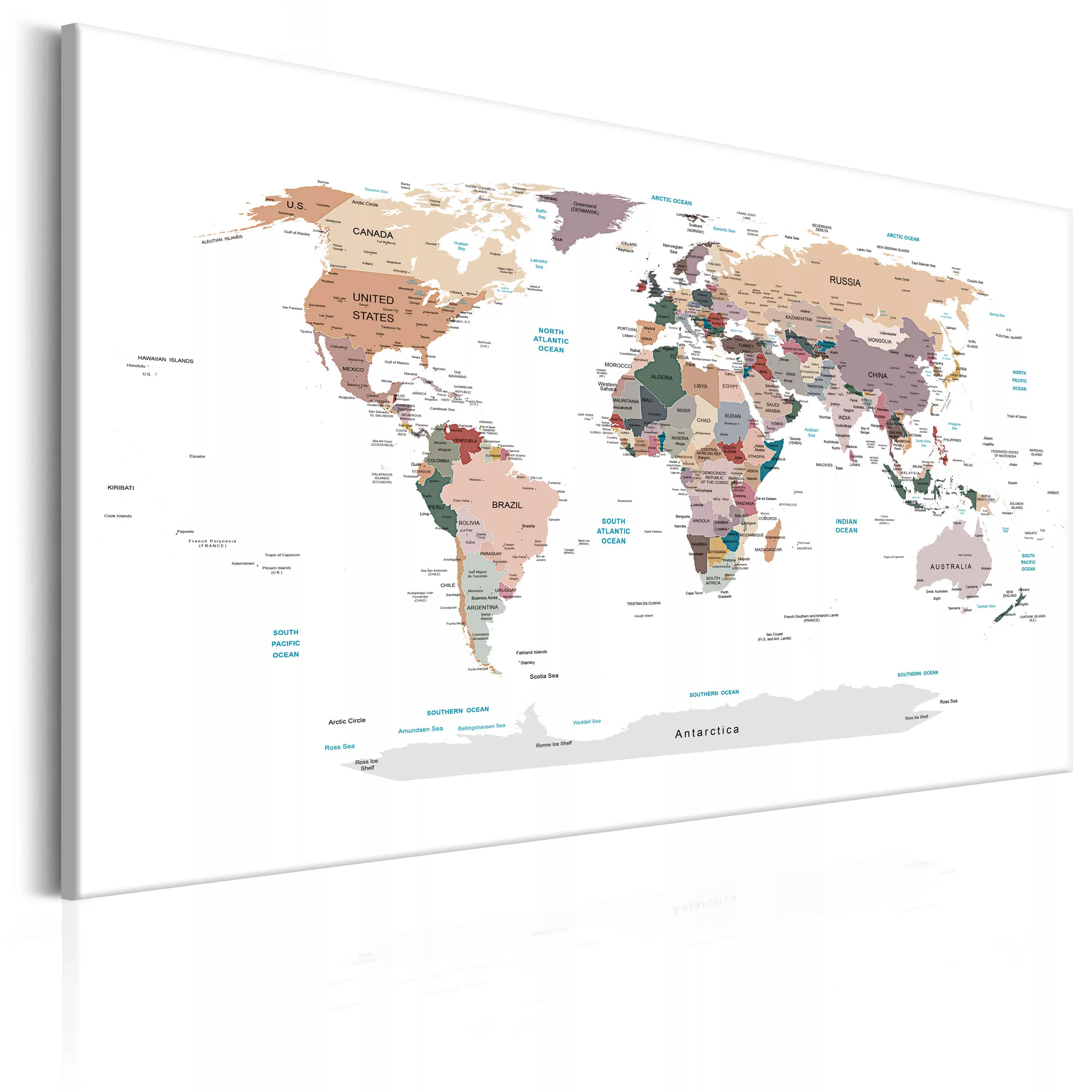 Wandbild - World Map: Where Today? günstig online kaufen