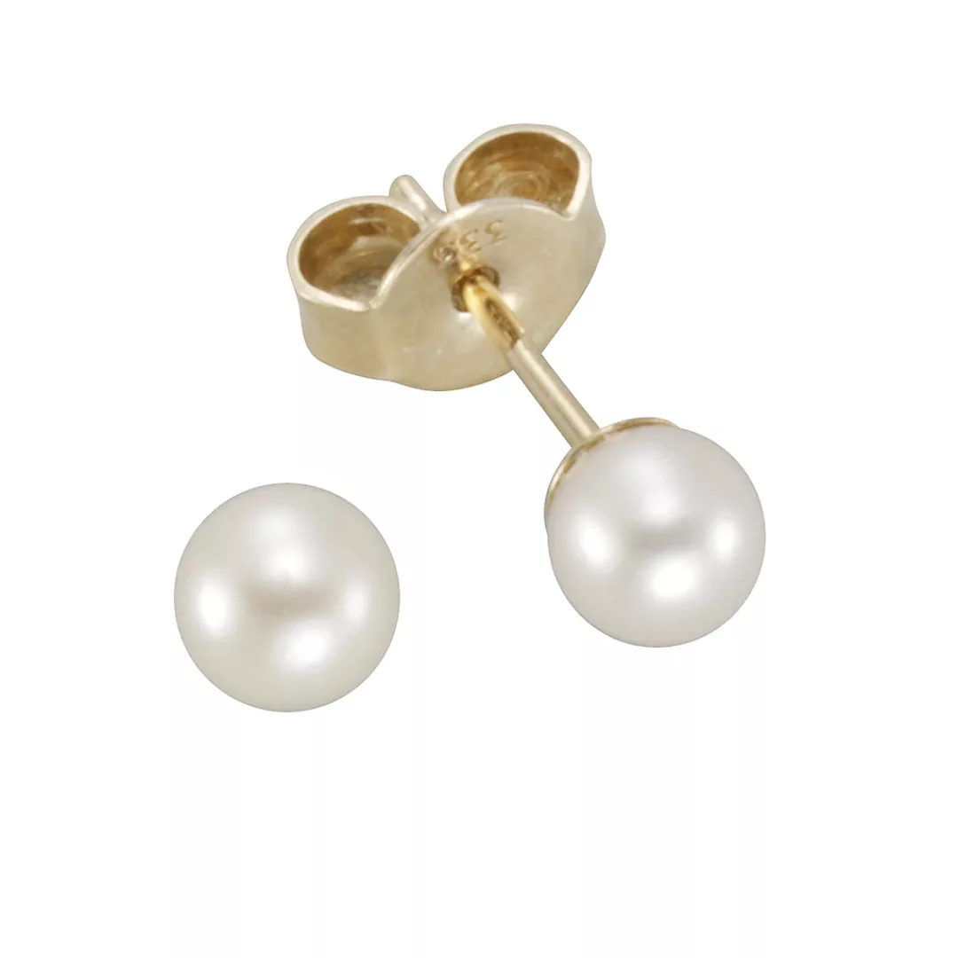 Vivance Paar Ohrstecker "333 Gold Perlen 3,5-4mm" günstig online kaufen