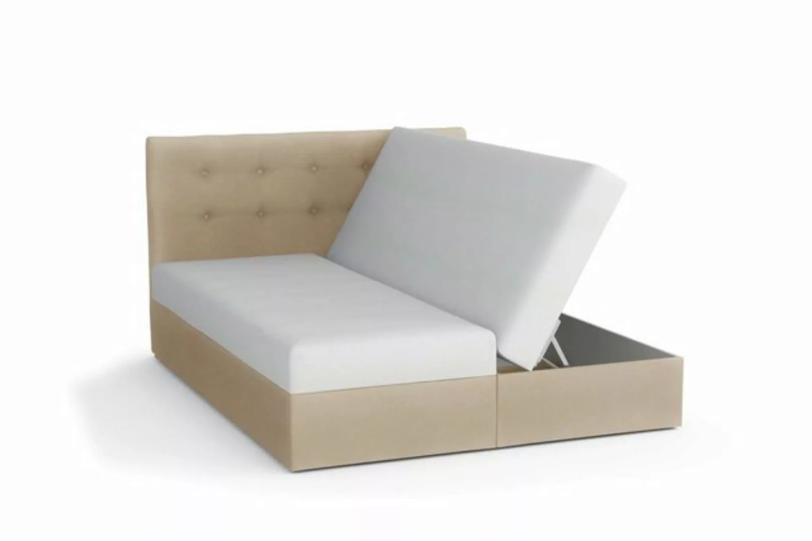 Stylefy Boxspringbett Braxton (Schlafzimmerbett, Bett), 140/160/180/200 x 2 günstig online kaufen