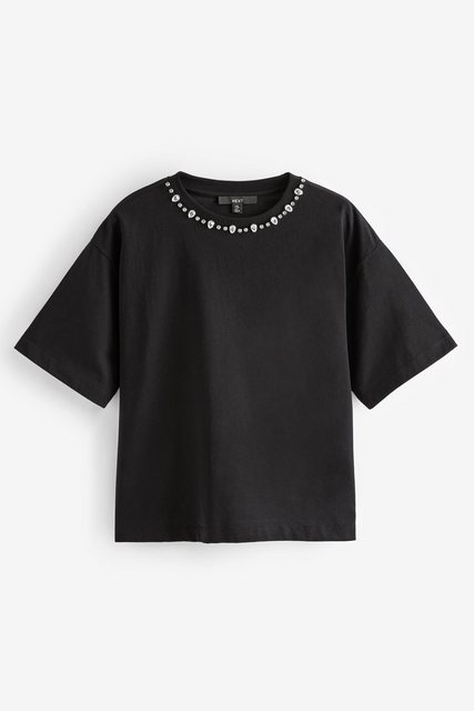 Next T-Shirt Kurzärmeliges T-Shirt mit Kette (1-tlg) günstig online kaufen