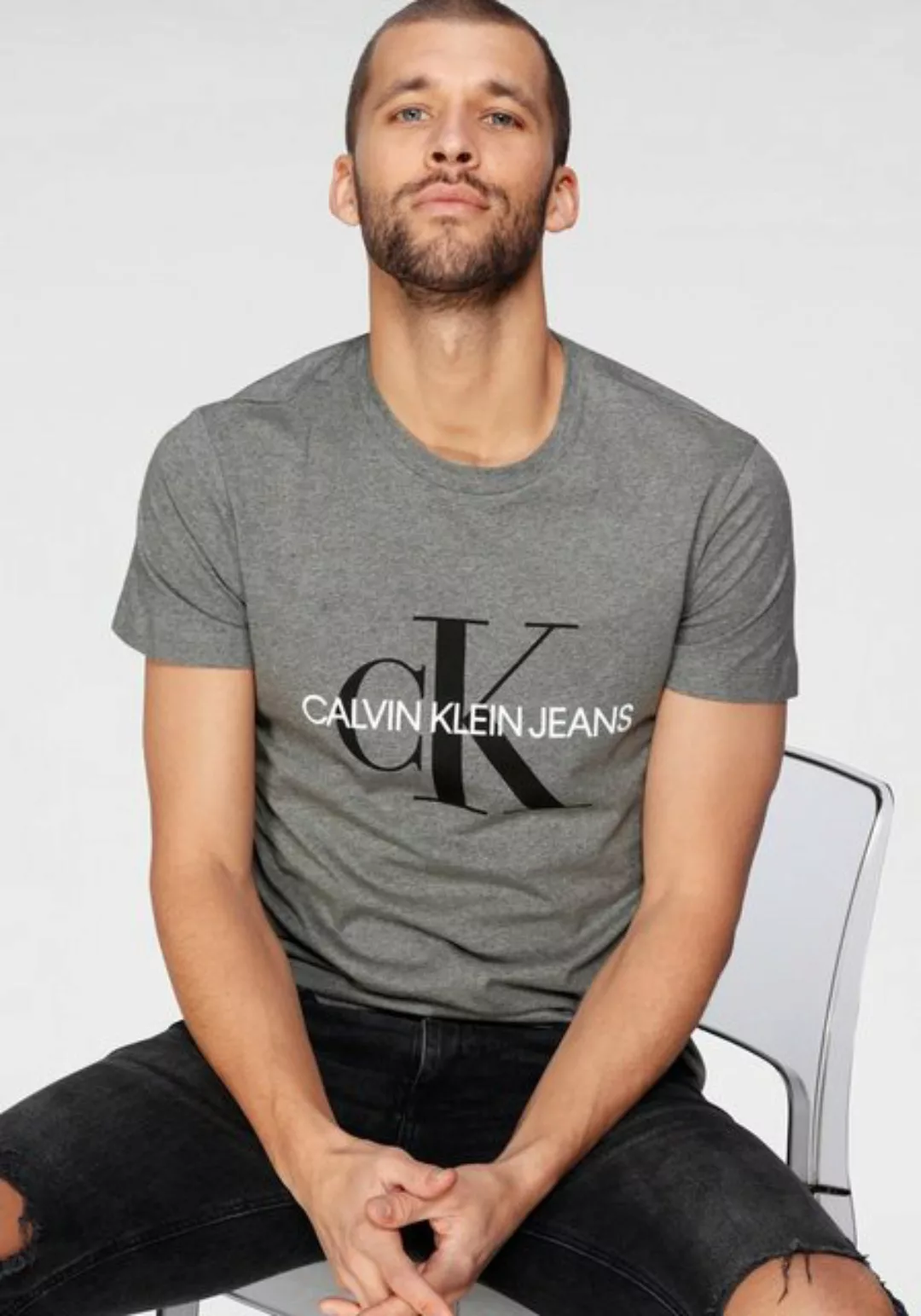 Calvin Klein Jeans T-Shirt ICONIC MONOGRAM SLIM TEE günstig online kaufen