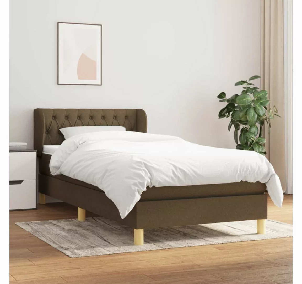 vidaXL Boxspringbett Bett Boxspringbett mit Matratze & Topper Stoff verschi günstig online kaufen