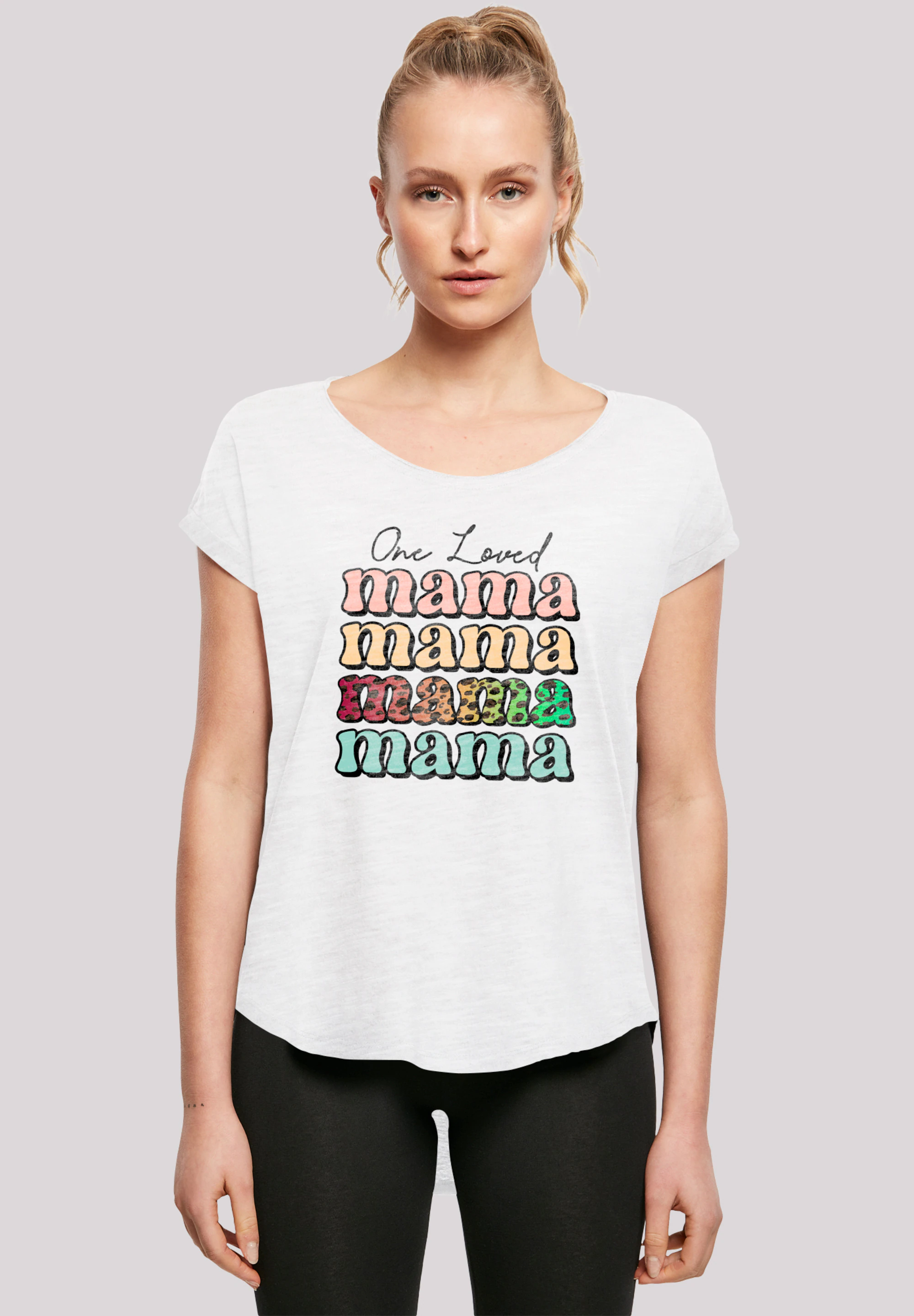 F4NT4STIC T-Shirt "Mothers Day Mama Typography Leopard Print Pastel", Premi günstig online kaufen
