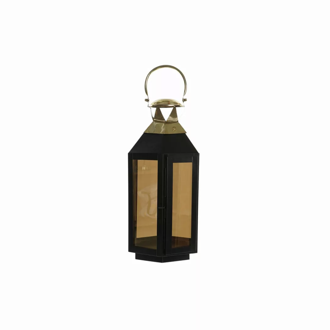 Lanterne Dkd Home Decor Schwarz Kristall Eisen Golden (22 X 20 X 46 Cm) günstig online kaufen