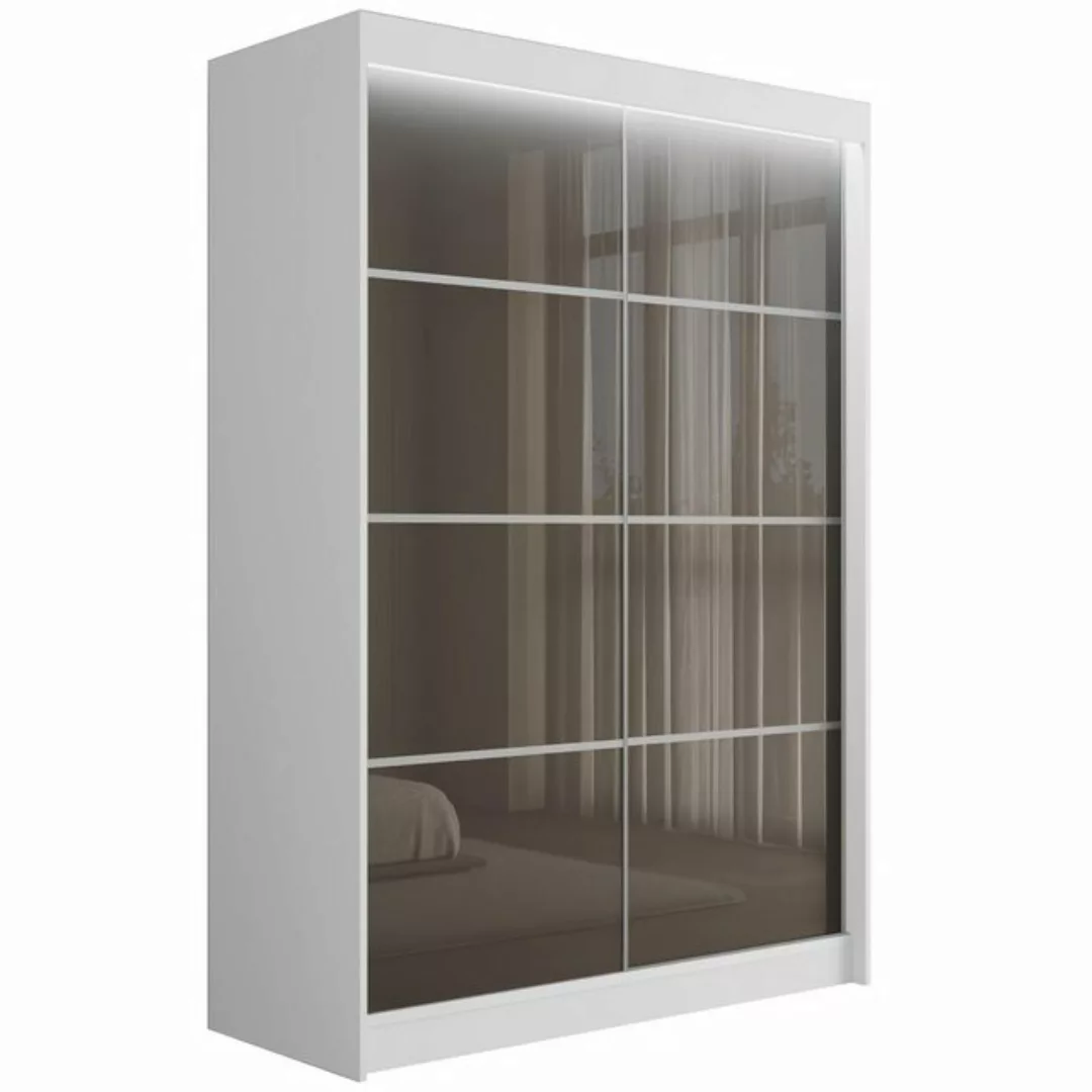 ALTDECOR Schiebetürenschrank PEKA3 (Kleiderschrank Aluminium-Leisten Lacobe günstig online kaufen