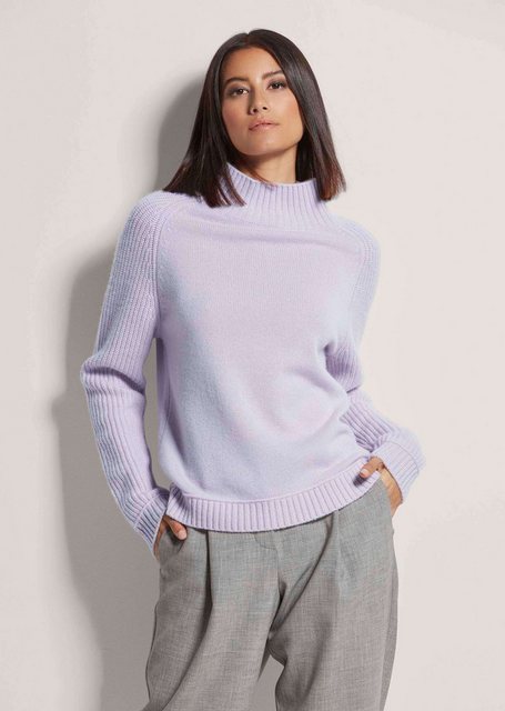 MADELEINE Strickpullover Kurzer Stehkragen-Pullover mit Kaschmir günstig online kaufen