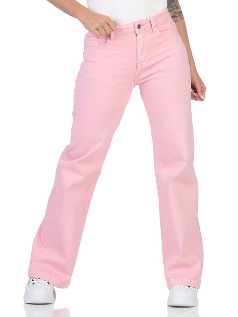 simarada Schlagjeans Damen Jeans Shlag 321 XS/34 Rosa günstig online kaufen