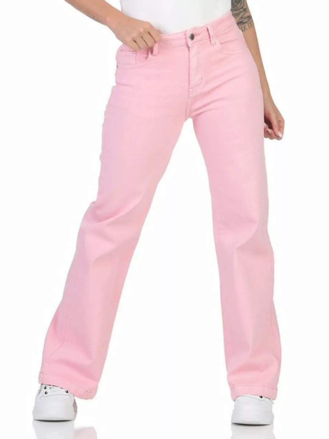 simaranda Schlagjeans Damen Jeans Schlag 321 L/40 Rosa günstig online kaufen