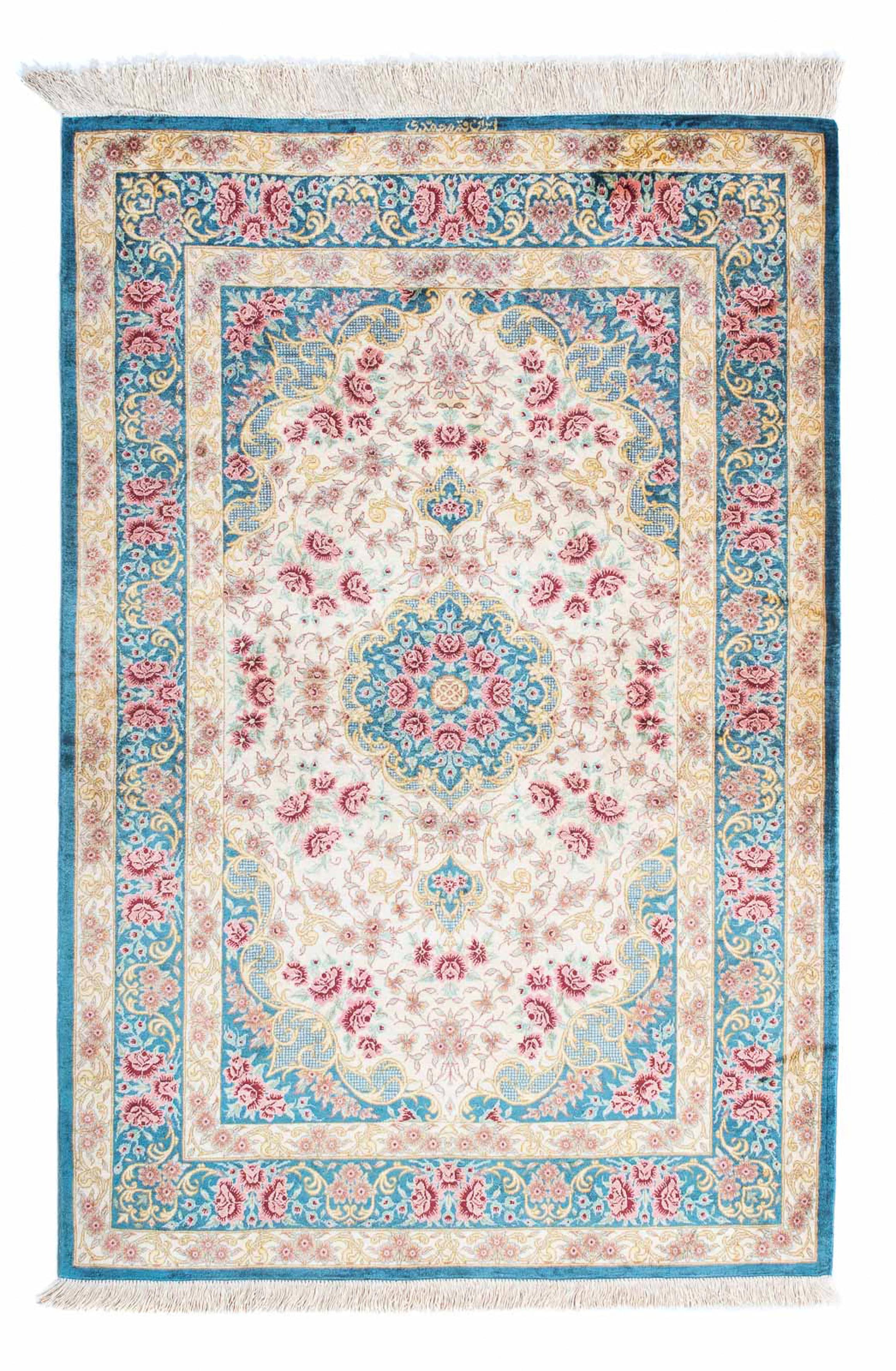 morgenland Orientteppich »Perser - Ghom - 123 x 77 cm - beige«, rechteckig, günstig online kaufen