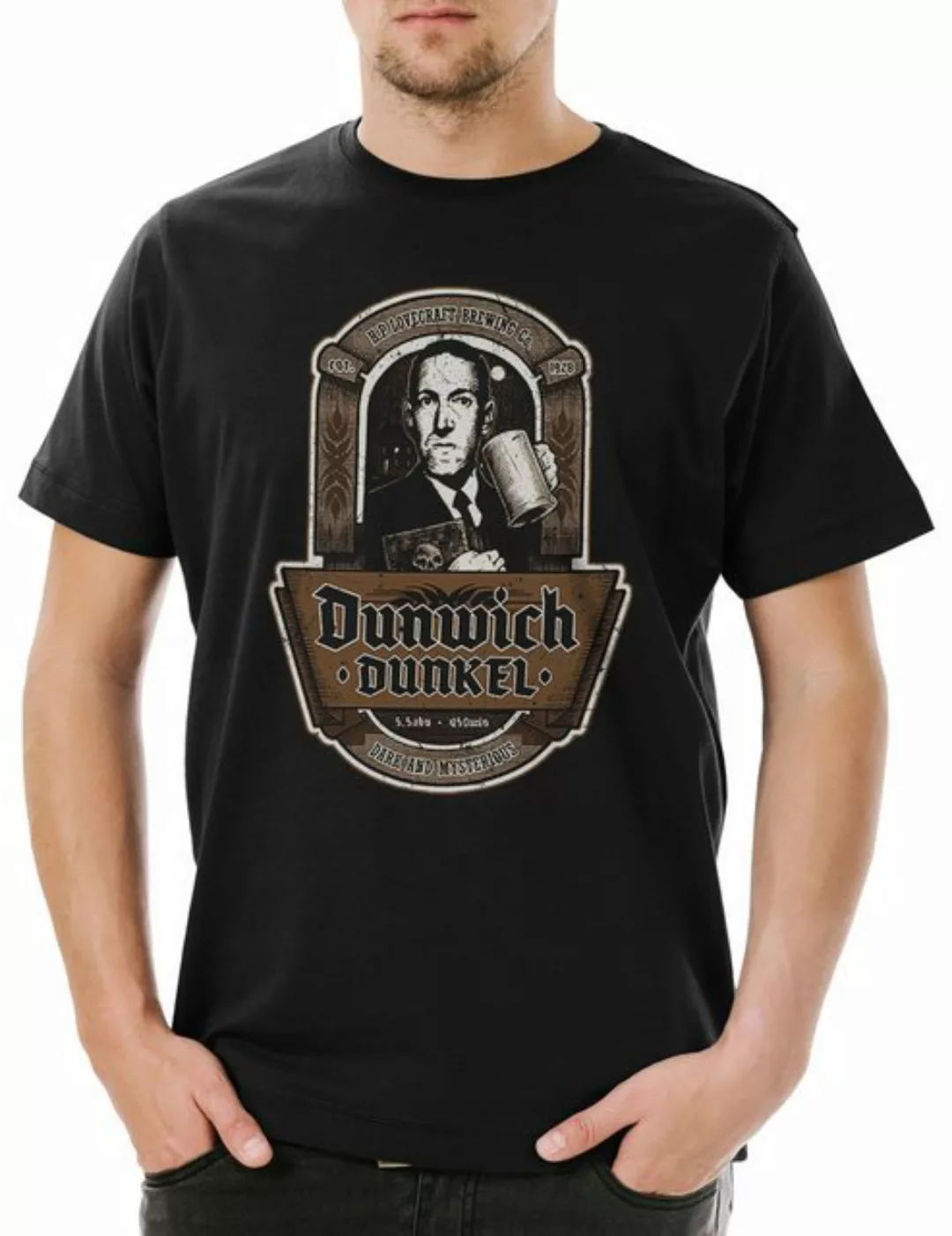 Urban Backwoods Print-Shirt Dunwich Dunkel Herren T-Shirt Lovecraft Miskato günstig online kaufen