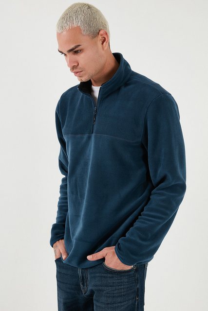 Buratti Fleecepullover Regular Fit günstig online kaufen