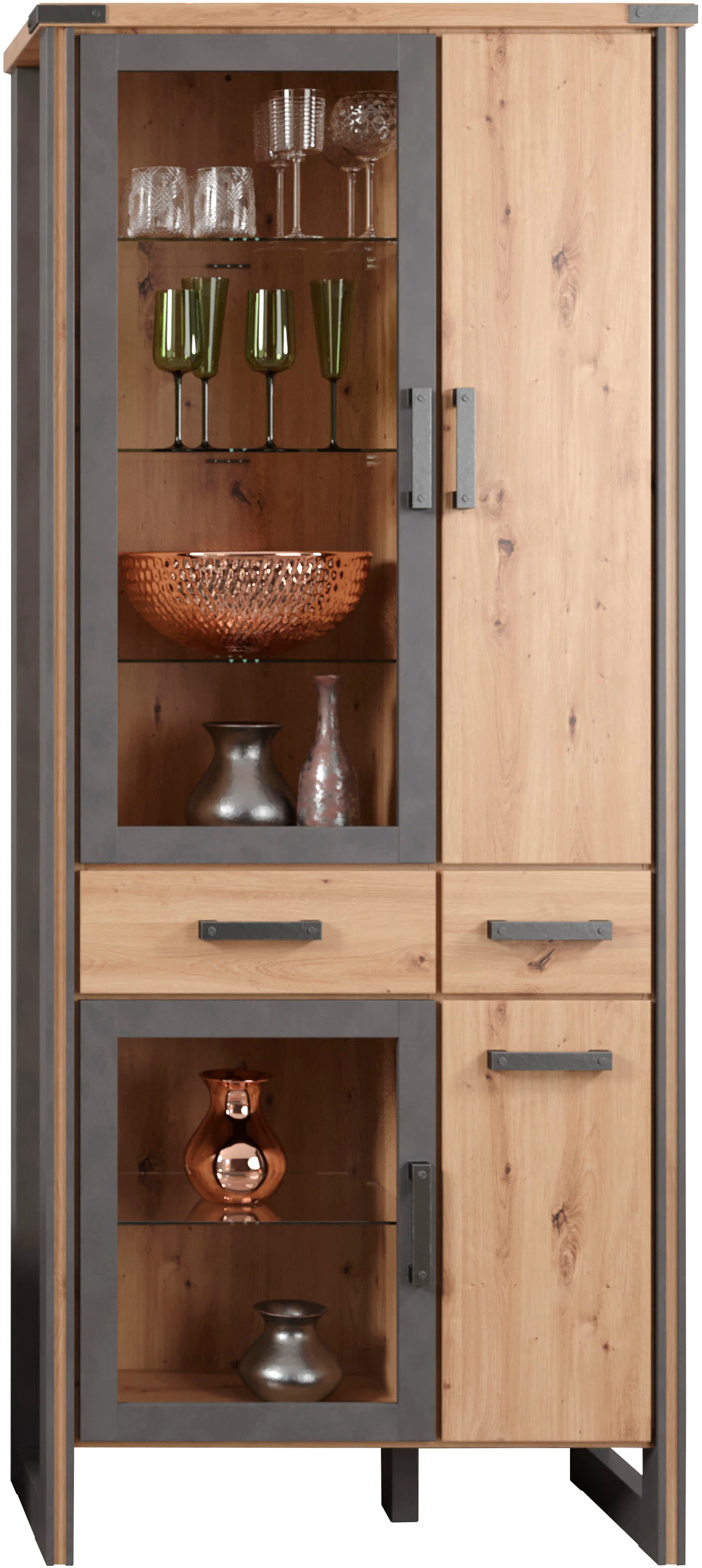 Home affaire Stauraumvitrine "Mia", (1 St.), Modernes Design günstig online kaufen