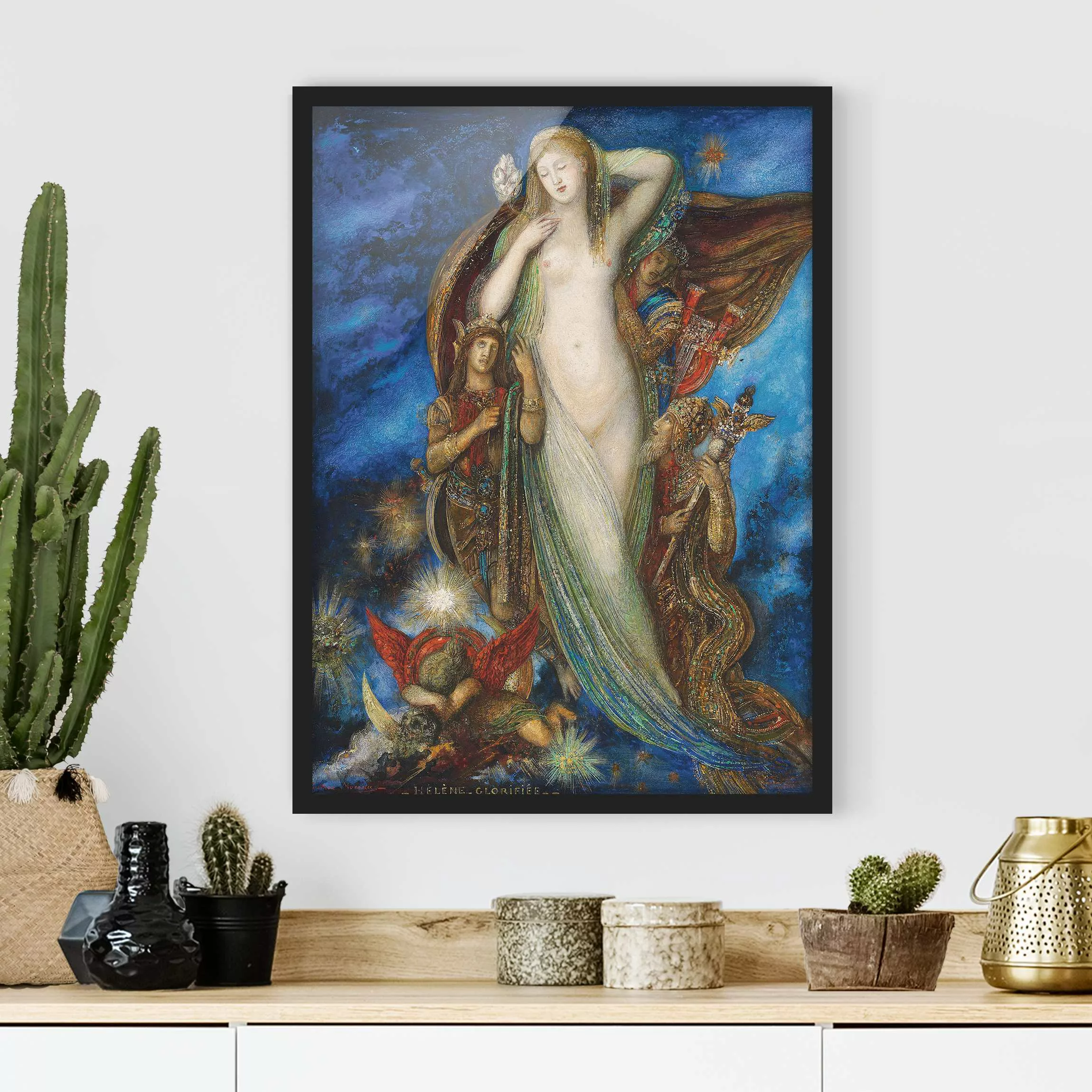 Bild mit Rahmen Kunstdruck - Hochformat Gustave Moreau - Verherrlichung Hel günstig online kaufen