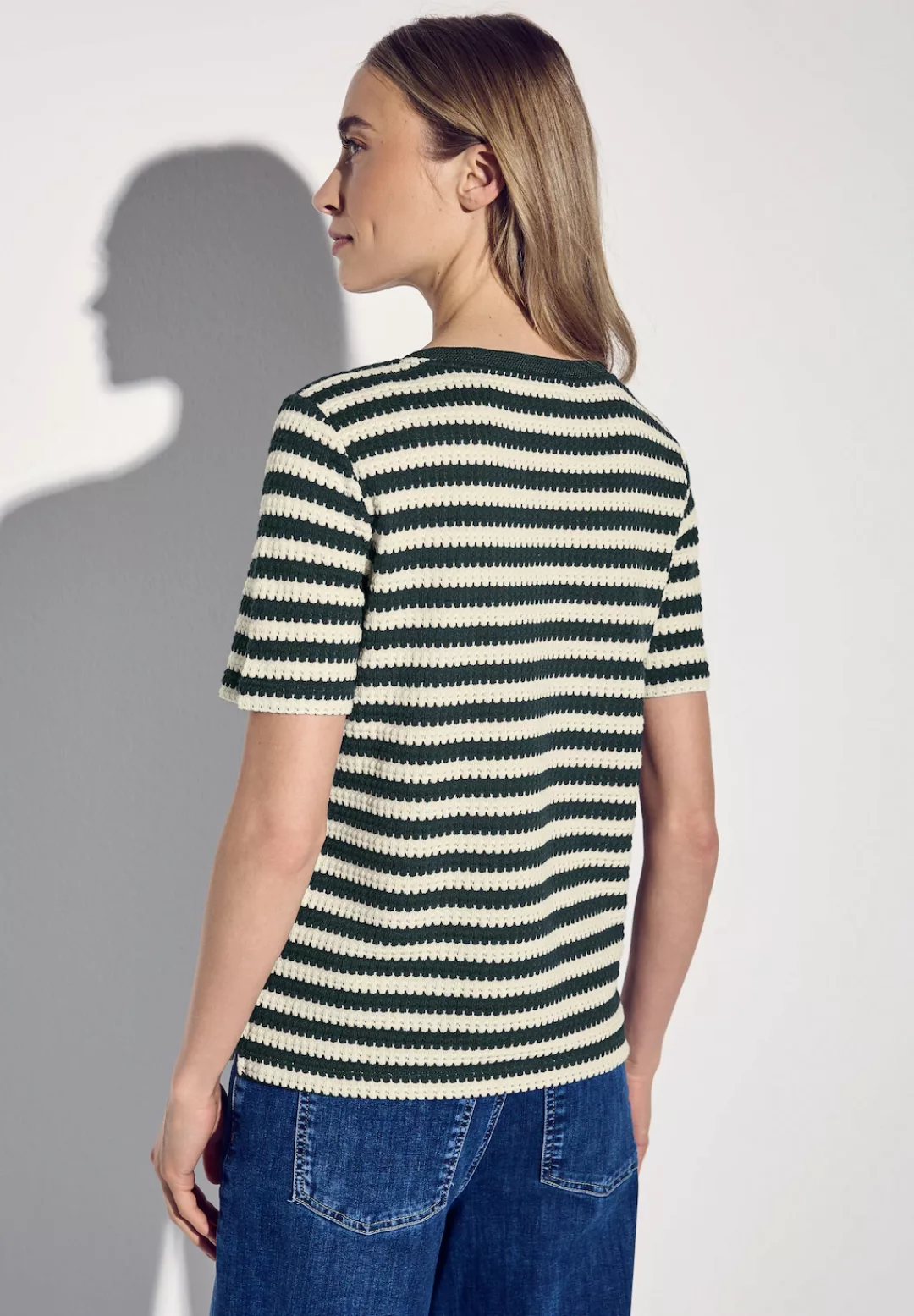 STREET ONE T-Shirt, mit Streifen Muster günstig online kaufen