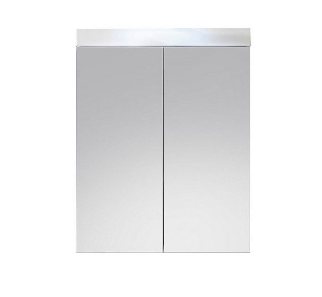 ebuy24 Badezimmerspiegelschrank AmandaMando Bad Spiegelschrank 2 Türen weiß günstig online kaufen