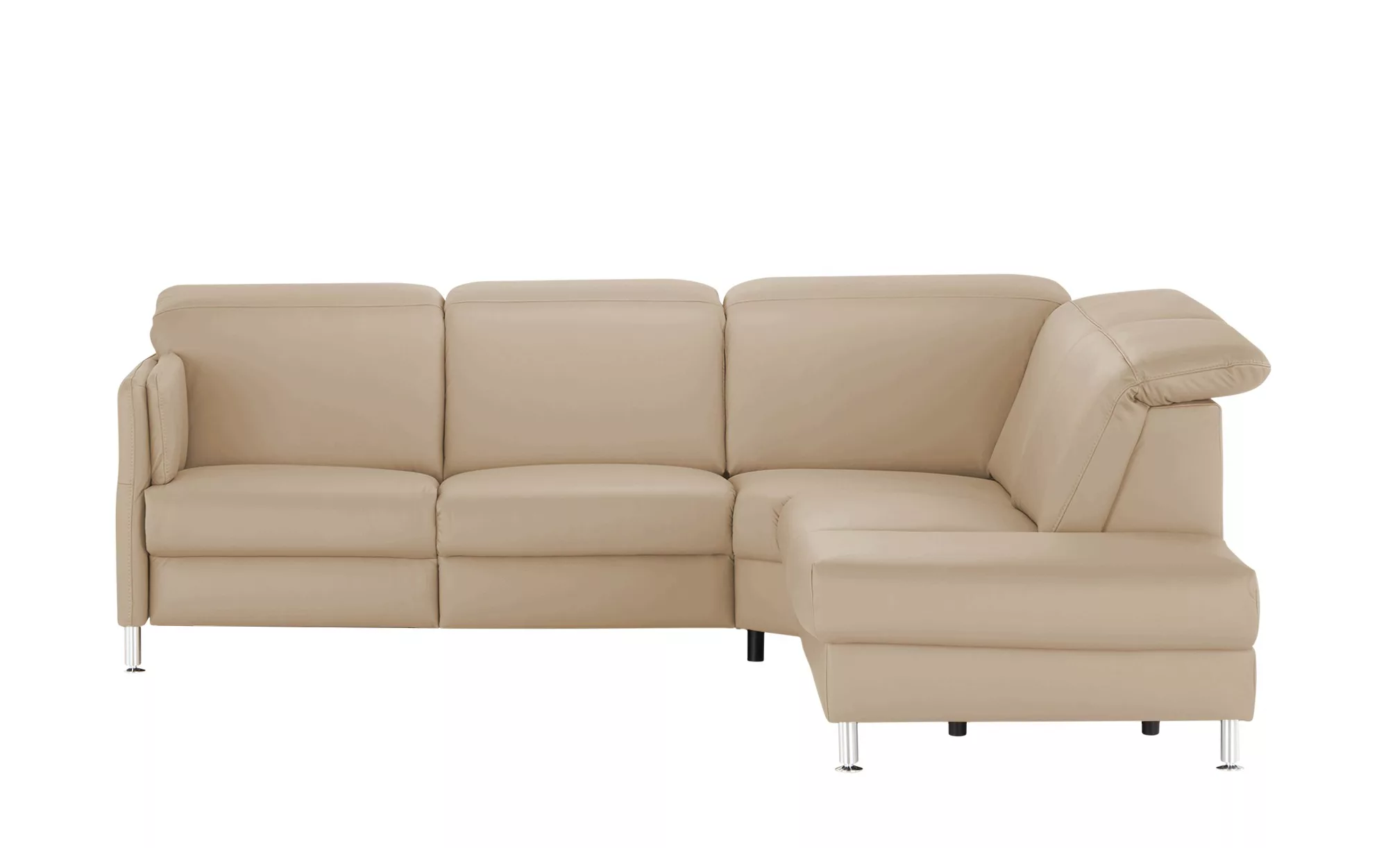 meinSofa Leder-Ecksofa  Leon ¦ beige ¦ Maße (cm): B: 259 H: 83 T: 236.0 Pol günstig online kaufen