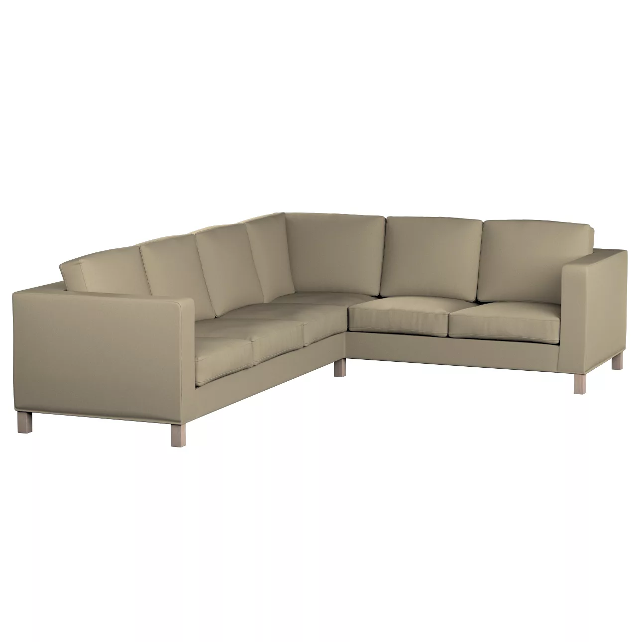 Bezug für Karlanda Sofa Ecke links, dunkelbeige, 36cm x 30cm x 50cm, Living günstig online kaufen